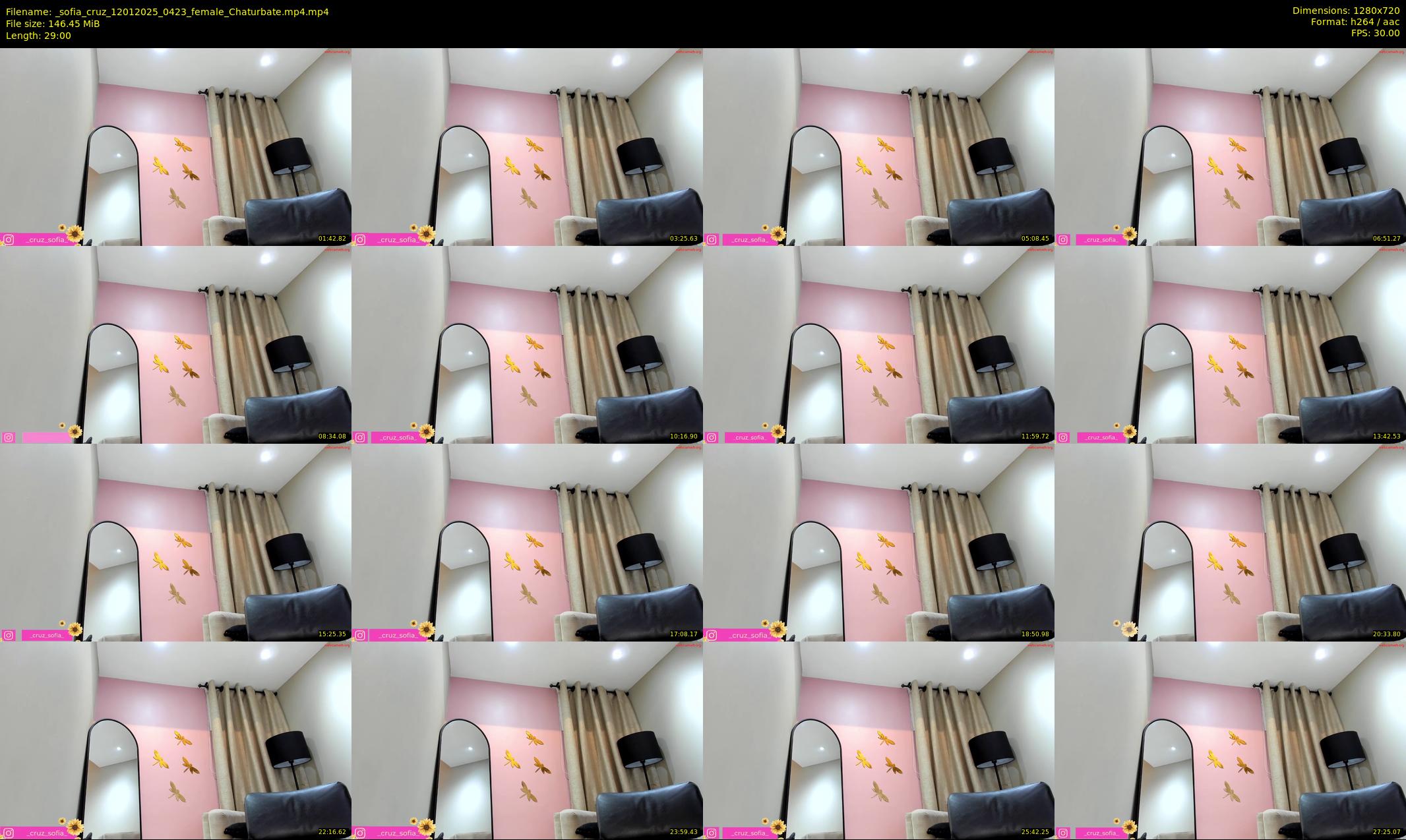 _sofia_cruz — 29 minute Chaturbate female cam show recording, 720p, Jan 12, 2025