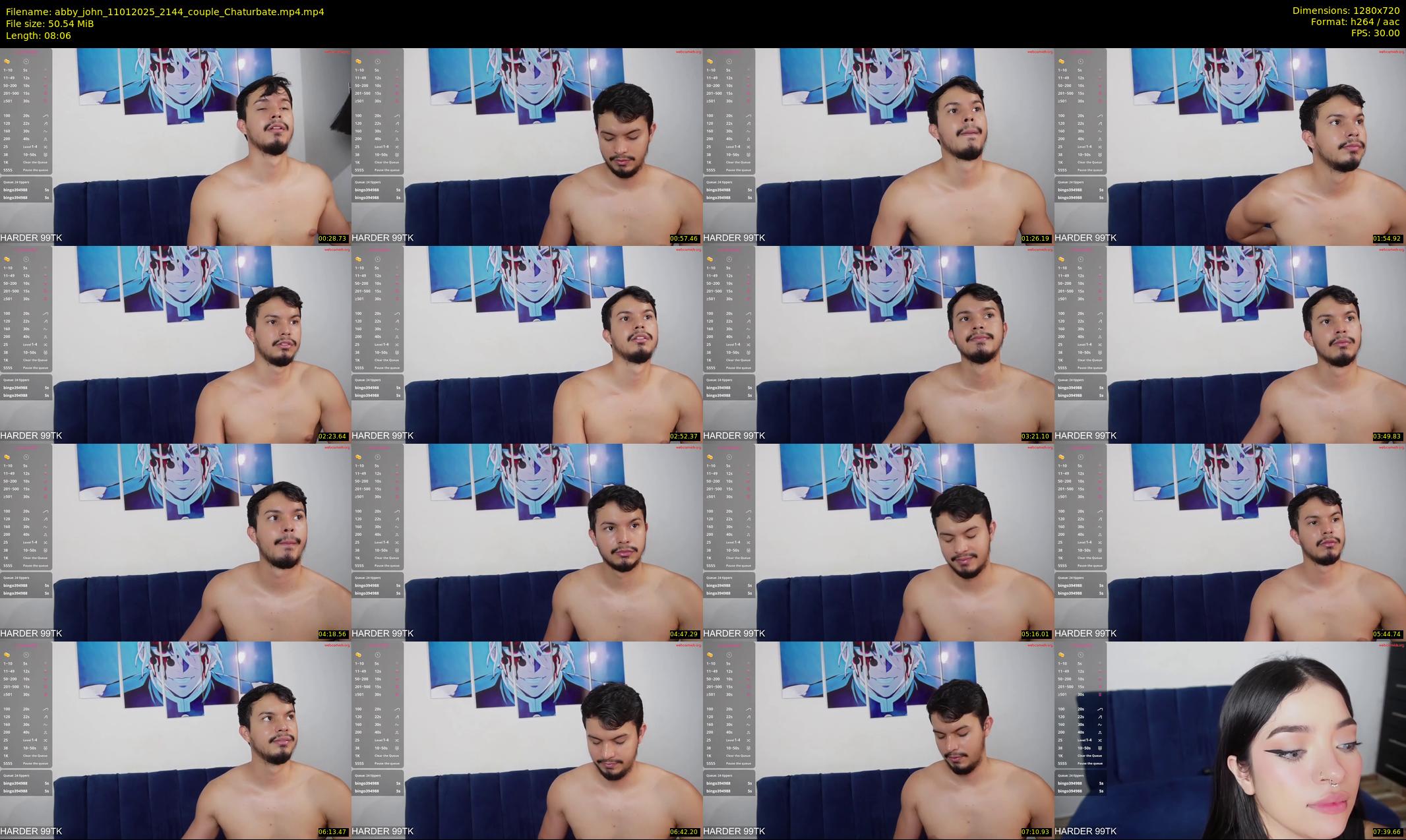 abby_john — 9 minute Chaturbate couple cam show recording, 720p, Jan 11, 2025
