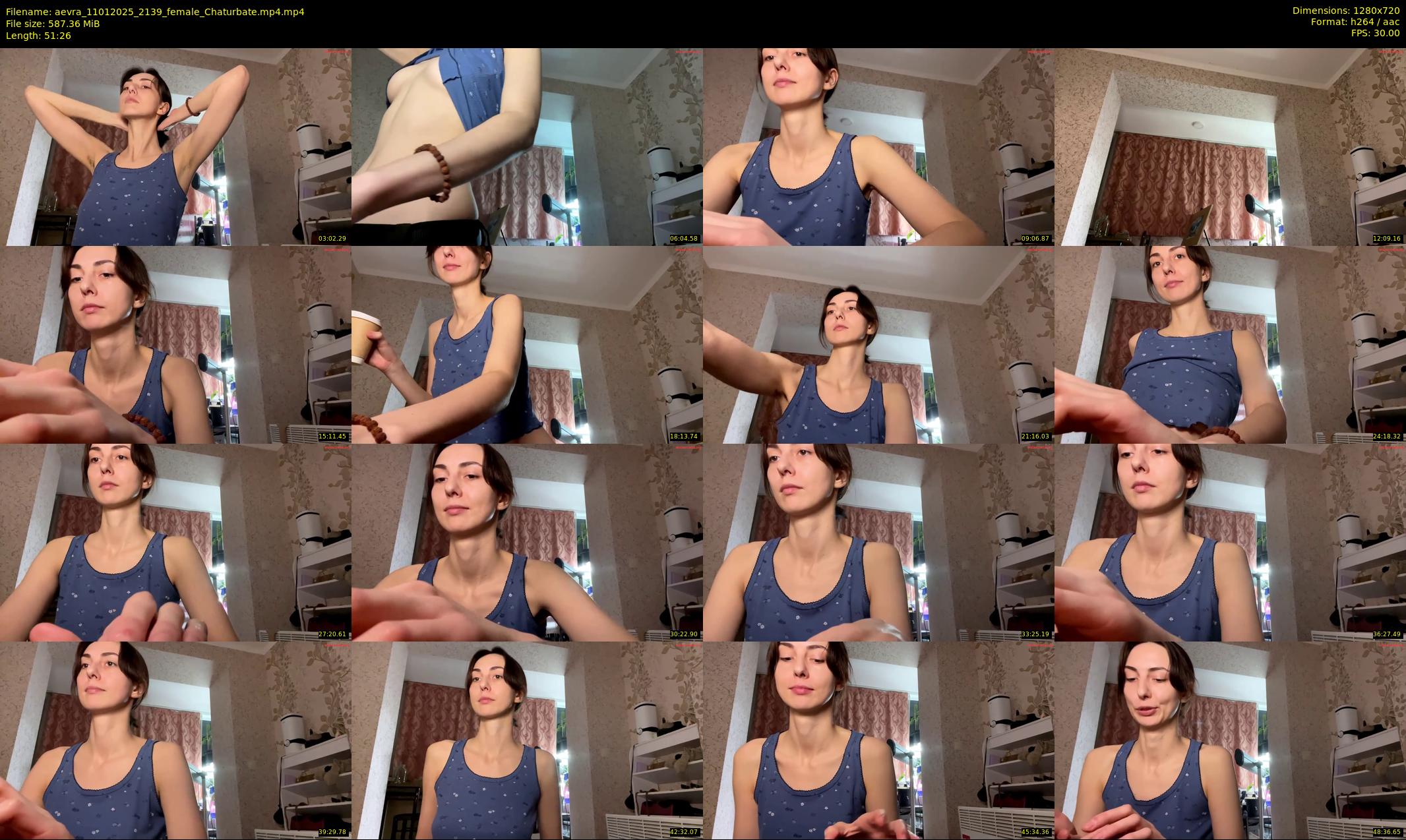 aevra — 52 minute Chaturbate female cam show recording, 720p, Jan 11, 2025