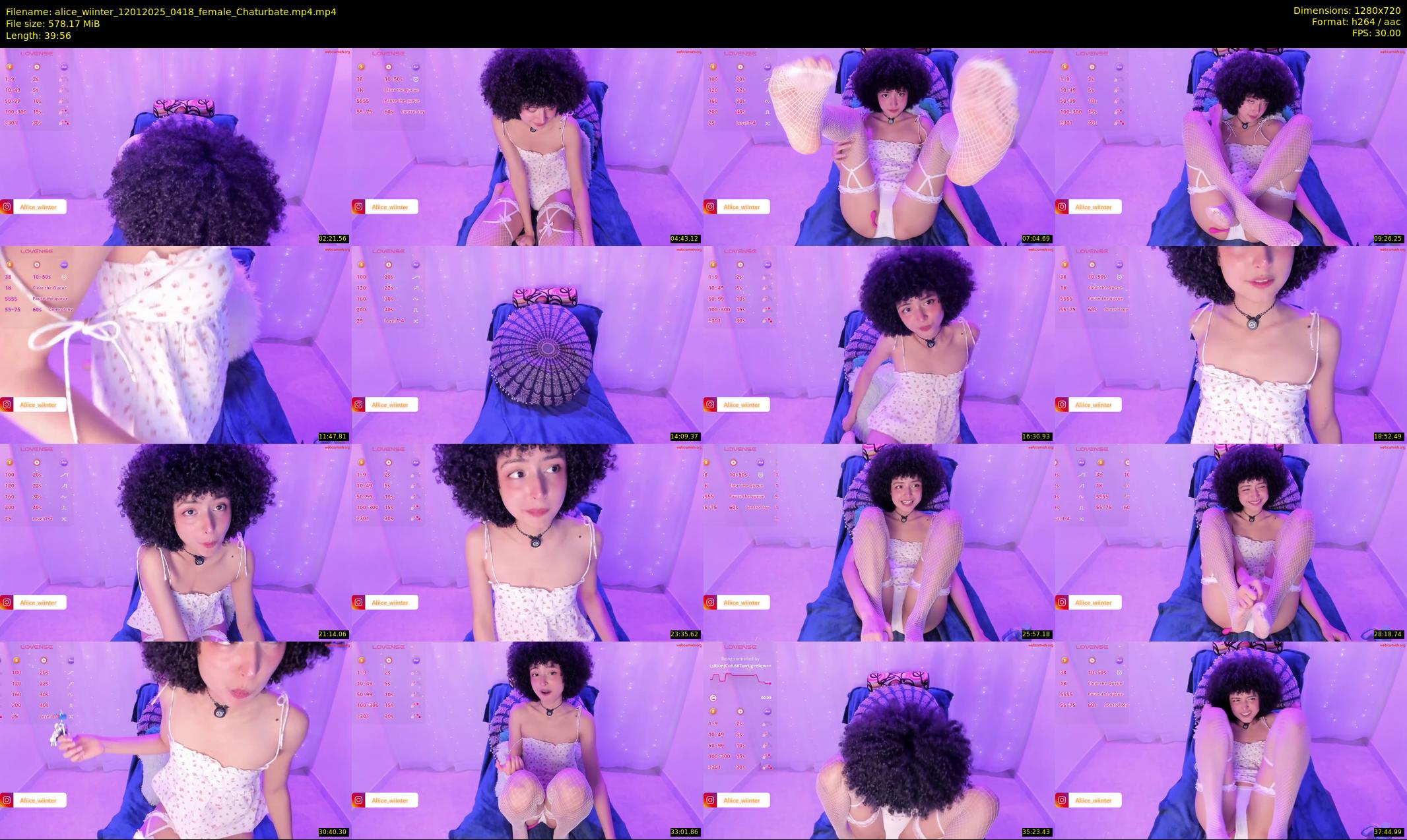alice_wiinter — 40 minute Chaturbate female cam show recording, 720p, Jan 12, 2025