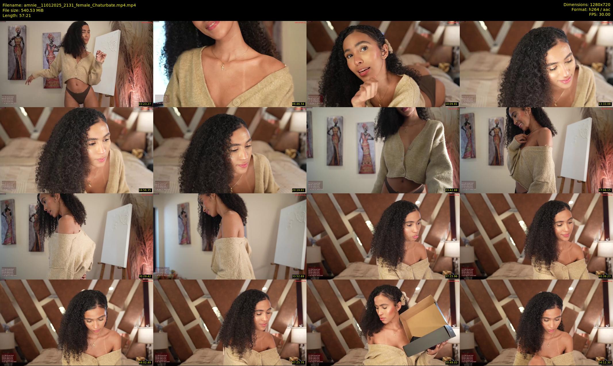 amnie_ — 58 minute Chaturbate female cam show recording, 720p, Jan 11, 2025