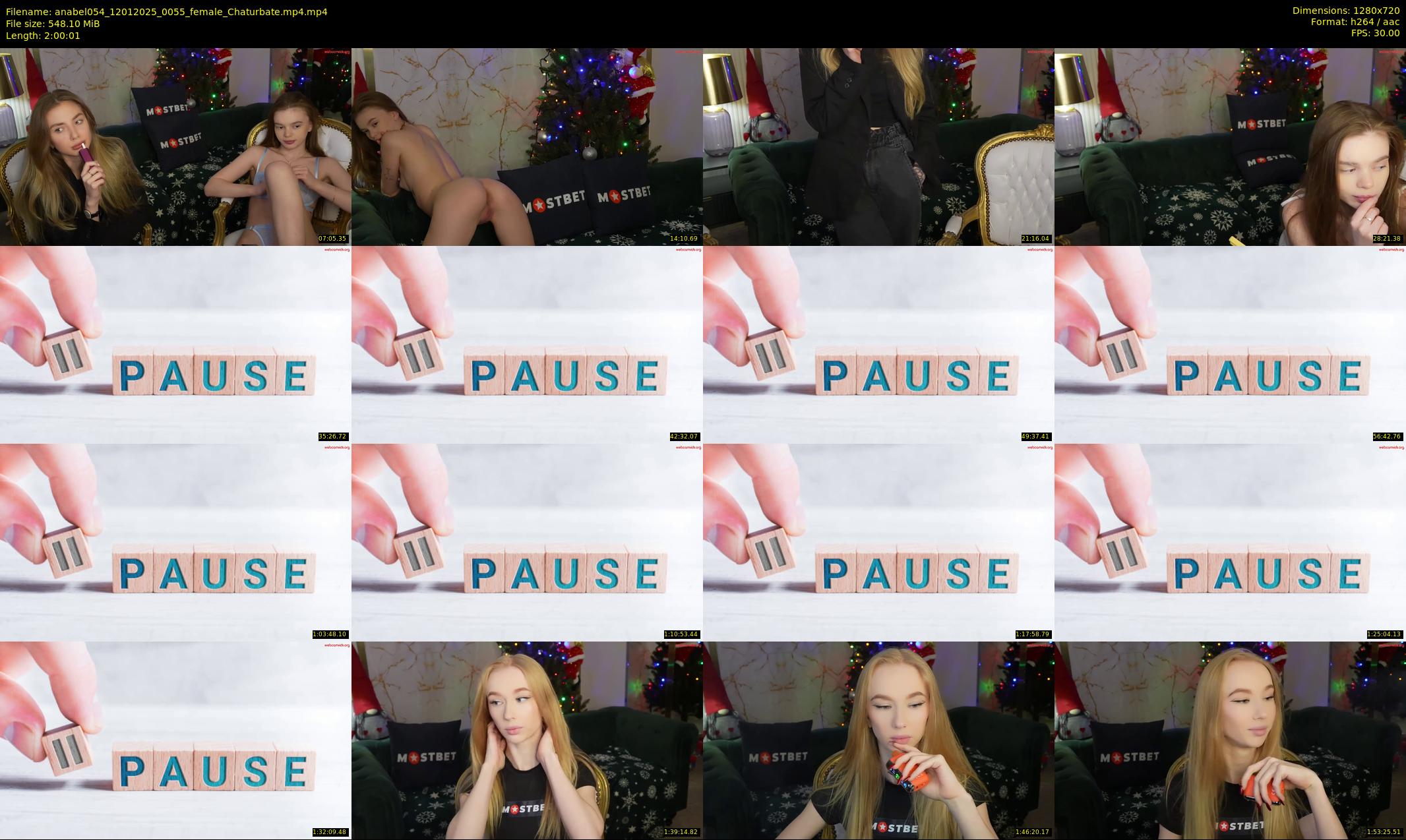 anabel054 — 121 minute Chaturbate female cam show recording, 720p, Jan 12, 2025