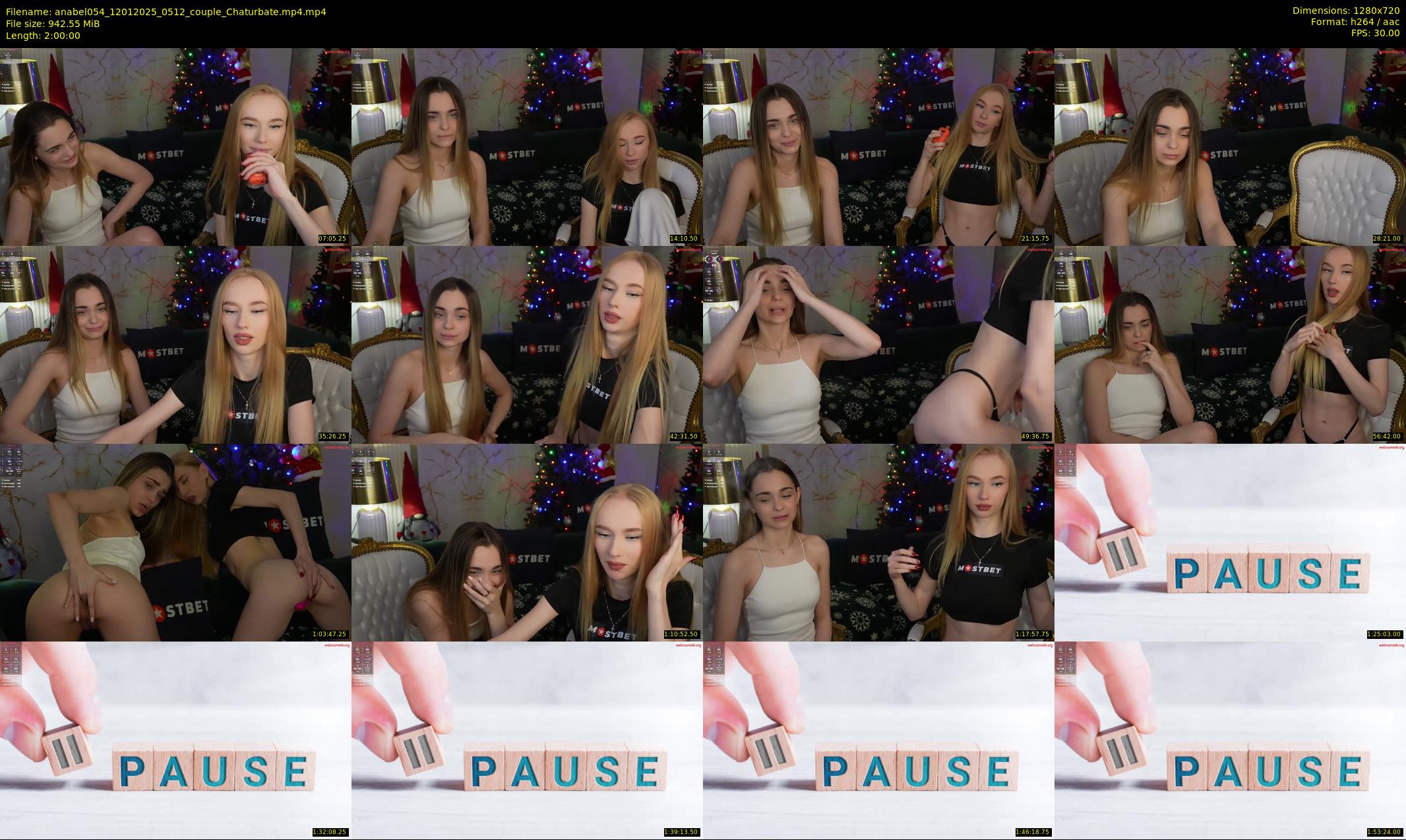 anabel054 — 120 minute Chaturbate female cam show recording, 720p, Jan 12, 2025