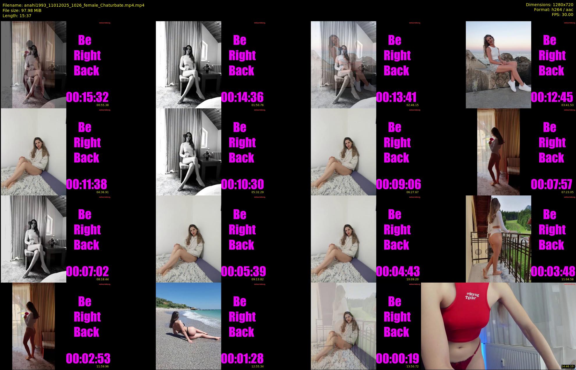 anahi1993 — 16 minute Chaturbate female cam show recording, 720p, Jan 11, 2025