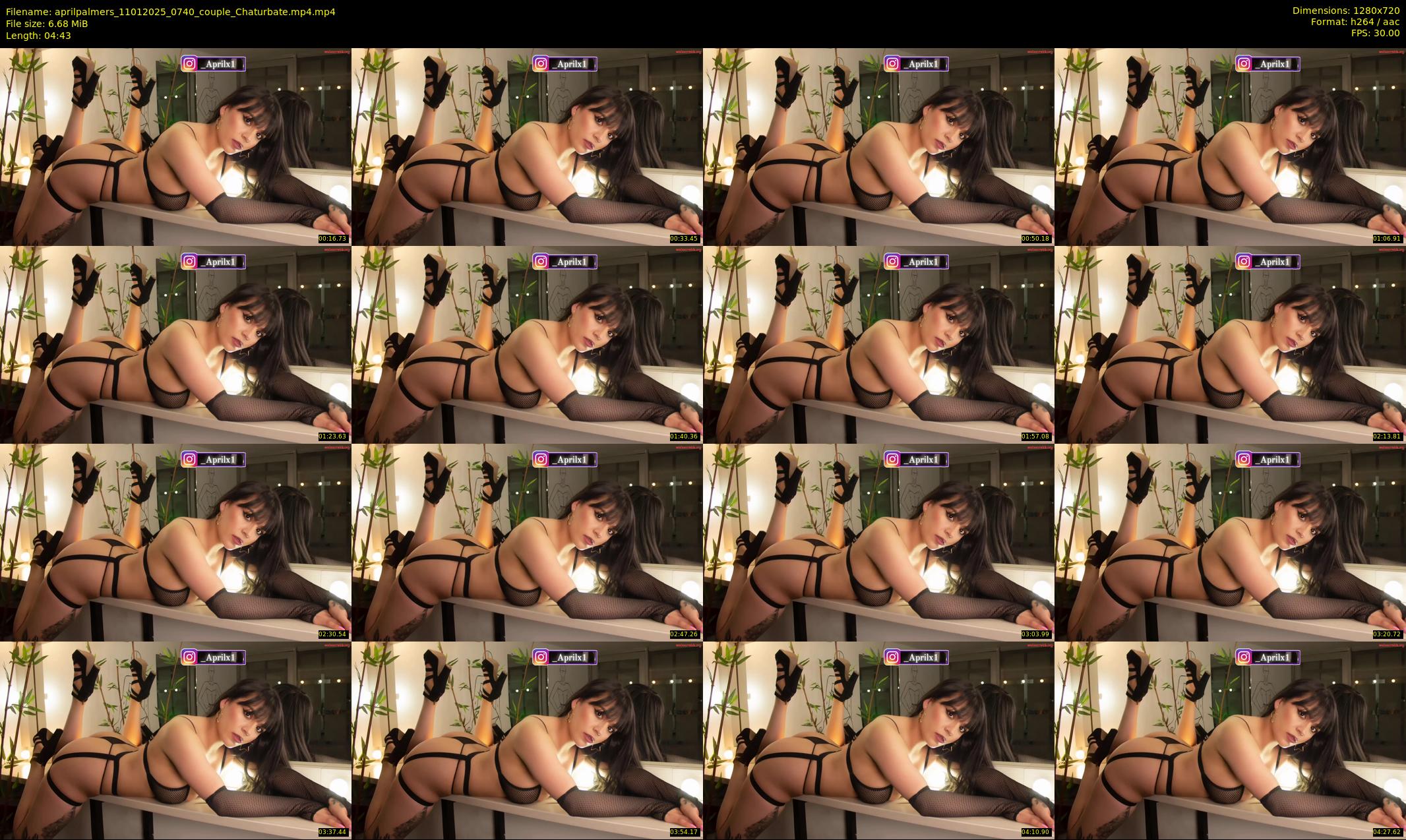 aprilpalmers — 5 minute Chaturbate female cam show recording, 720p, Jan 11, 2025
