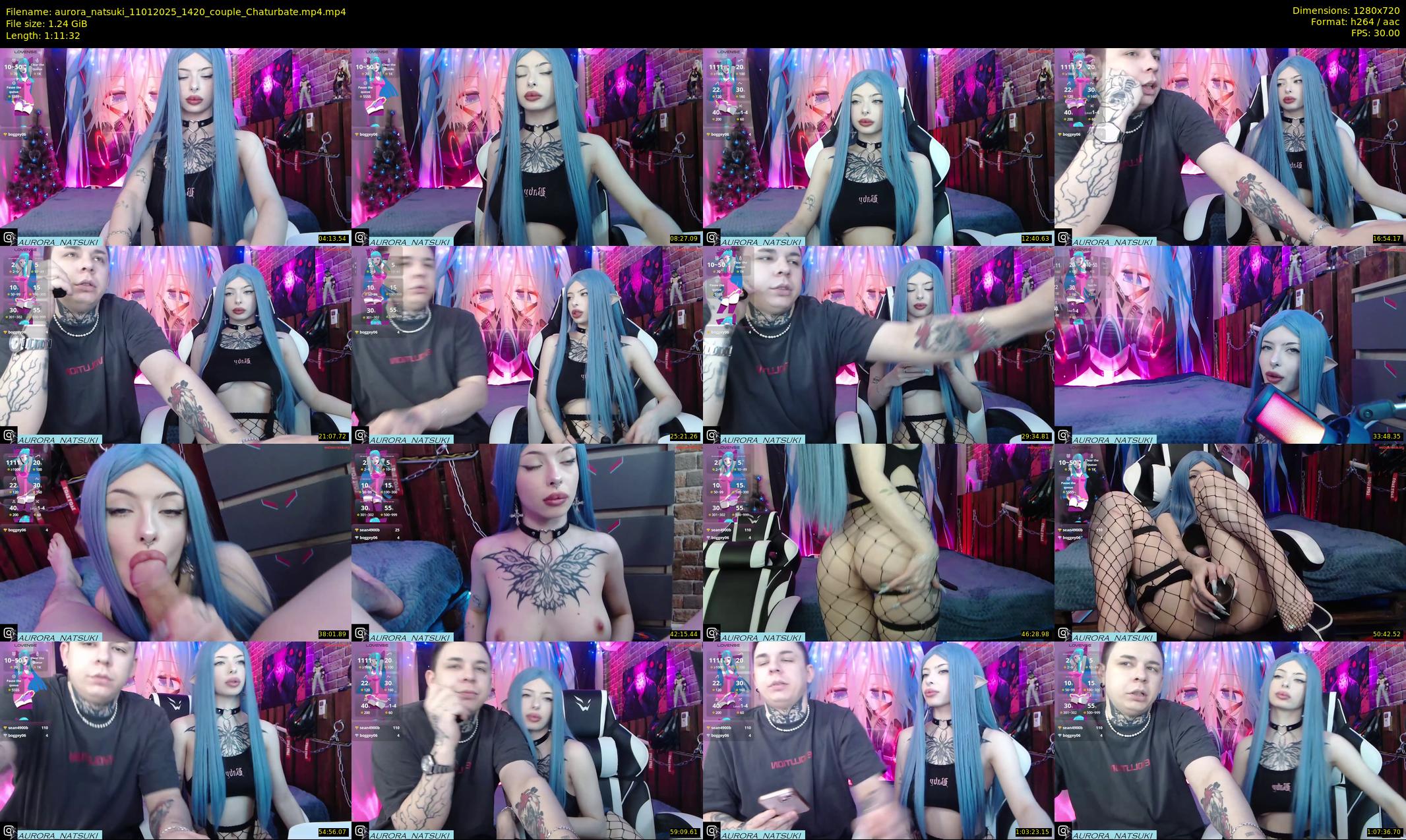 aurora_natsuki — 72 minute Chaturbate couple cam show recording, 720p, Jan 11, 2025