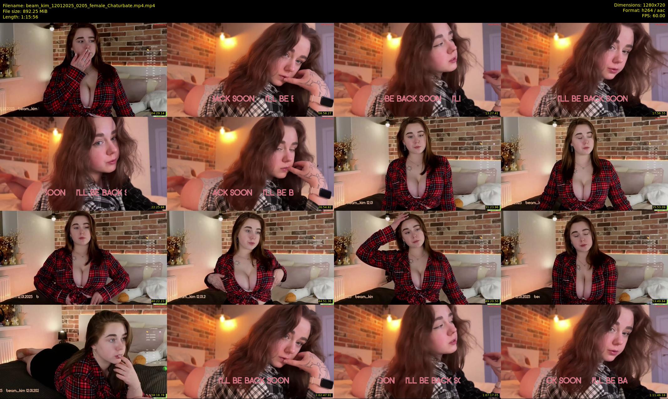 beam_kim — 76 minute Chaturbate female cam show recording, 720p, Jan 12, 2025