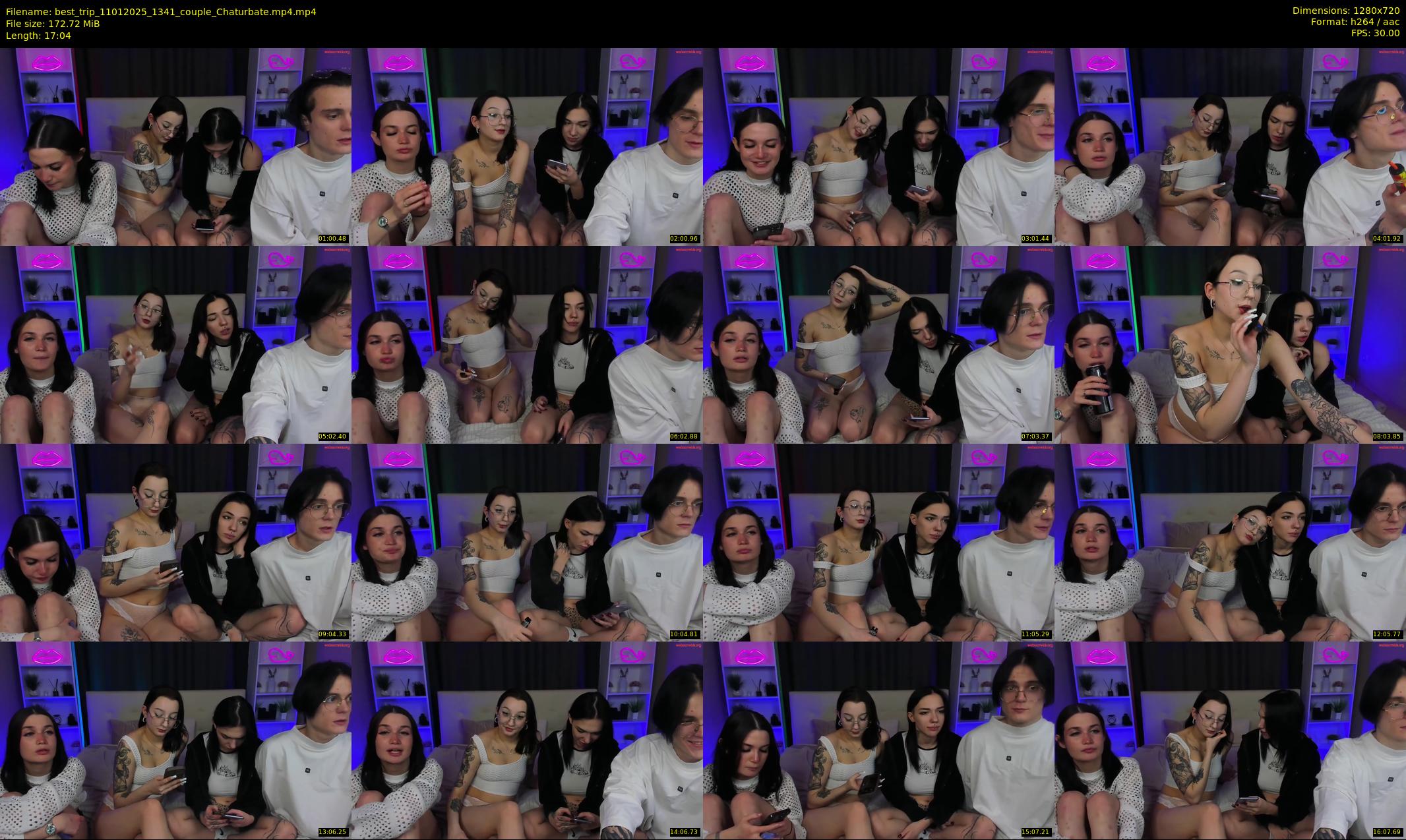 best_trip — 18 minute Chaturbate couple cam show recording, 720p, Jan 11, 2025