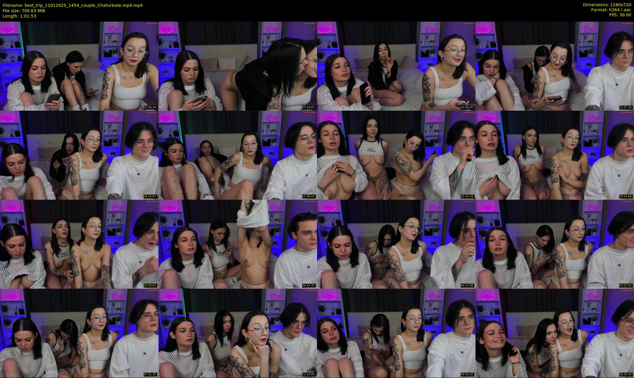 best_trip — 62 minute Chaturbate couple cam show recording, 720p, Jan 11, 2025