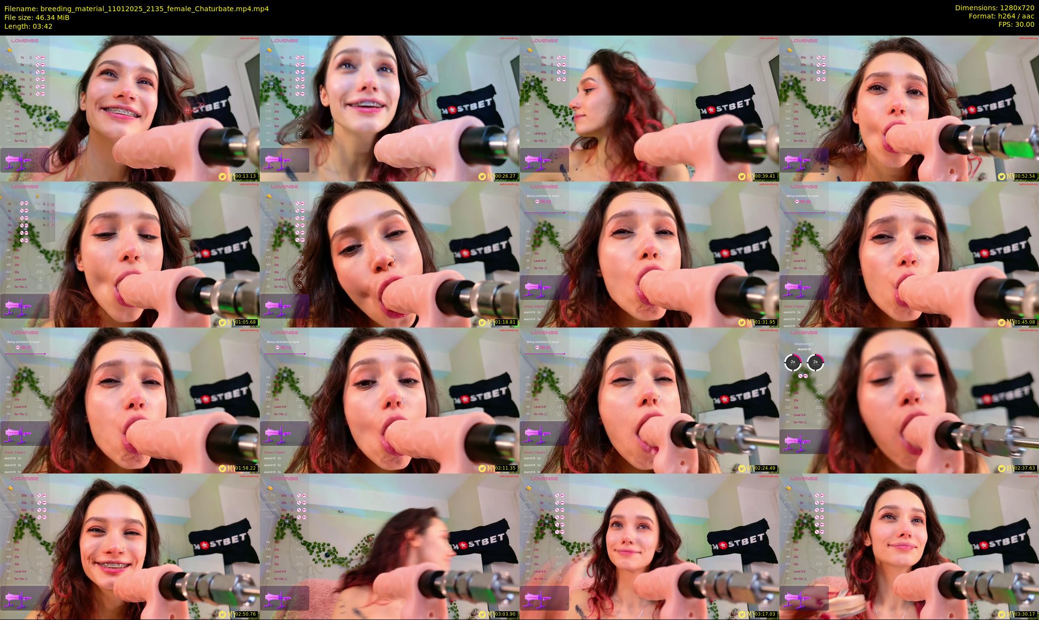 breeding_material — 4 minute Chaturbate female cam show recording, 720p, Jan 11, 2025