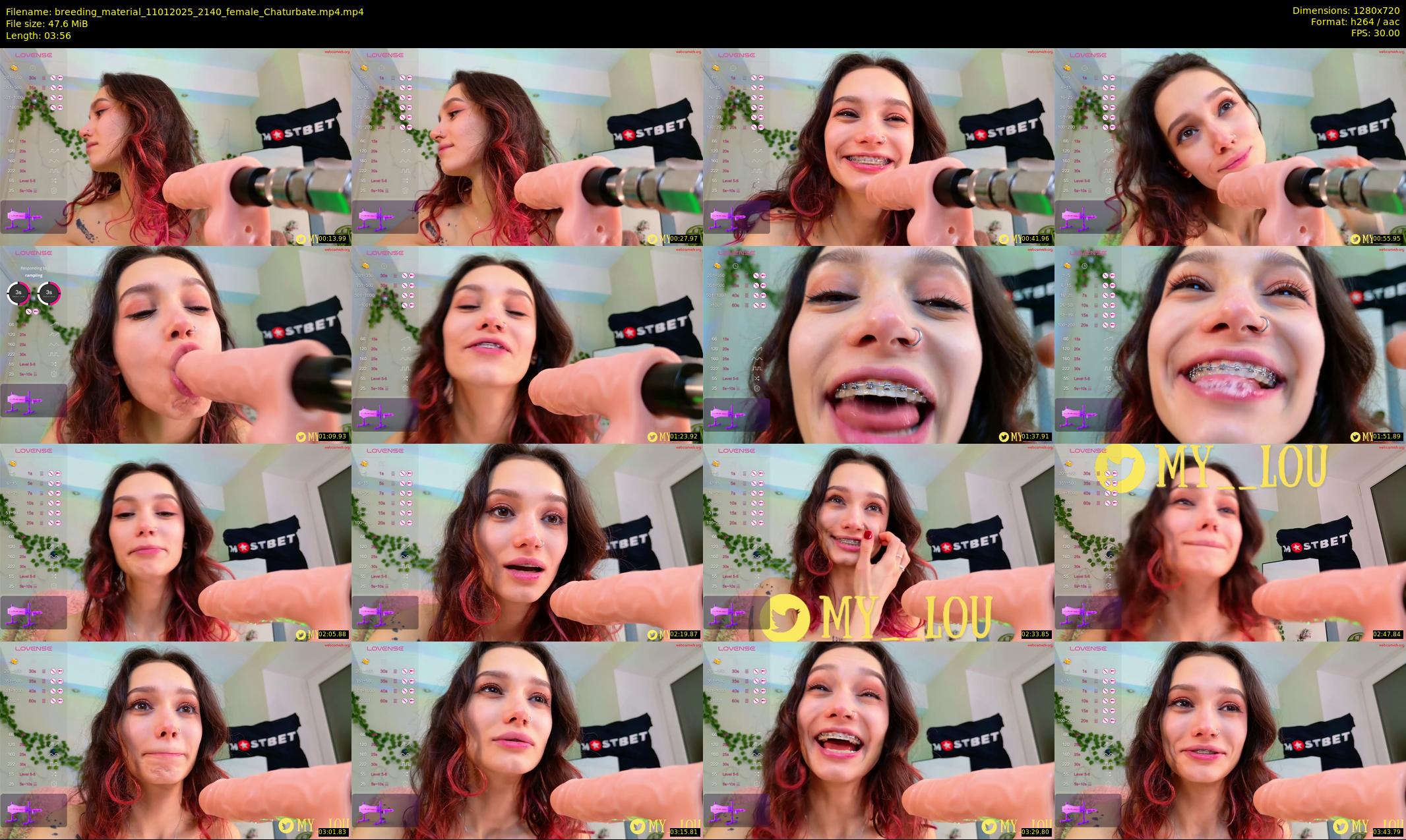 breeding_material — 4 minute Chaturbate female cam show recording, 720p, Jan 11, 2025