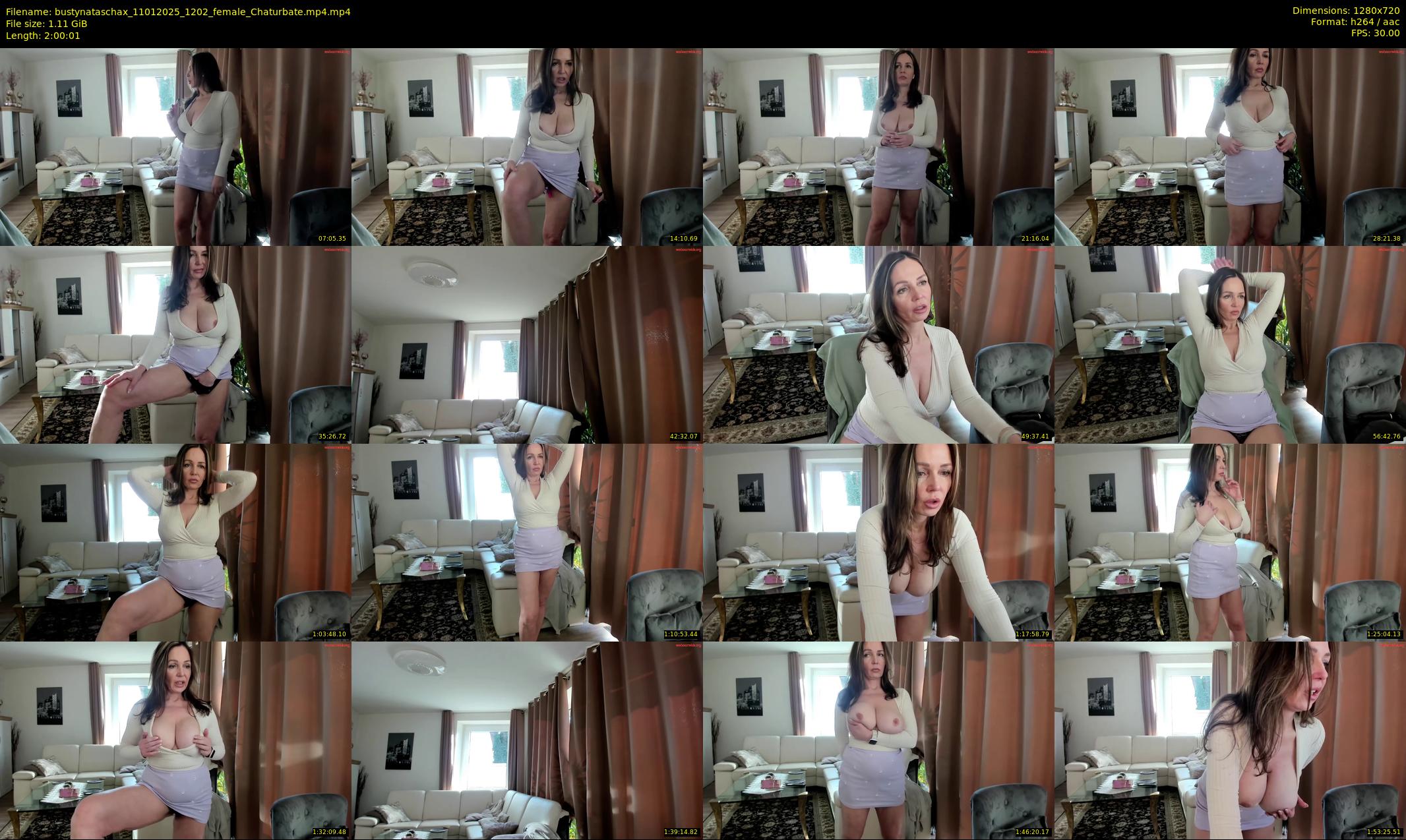 bustynataschax — 121 minute Chaturbate female cam show recording, 720p, Jan 11, 2025