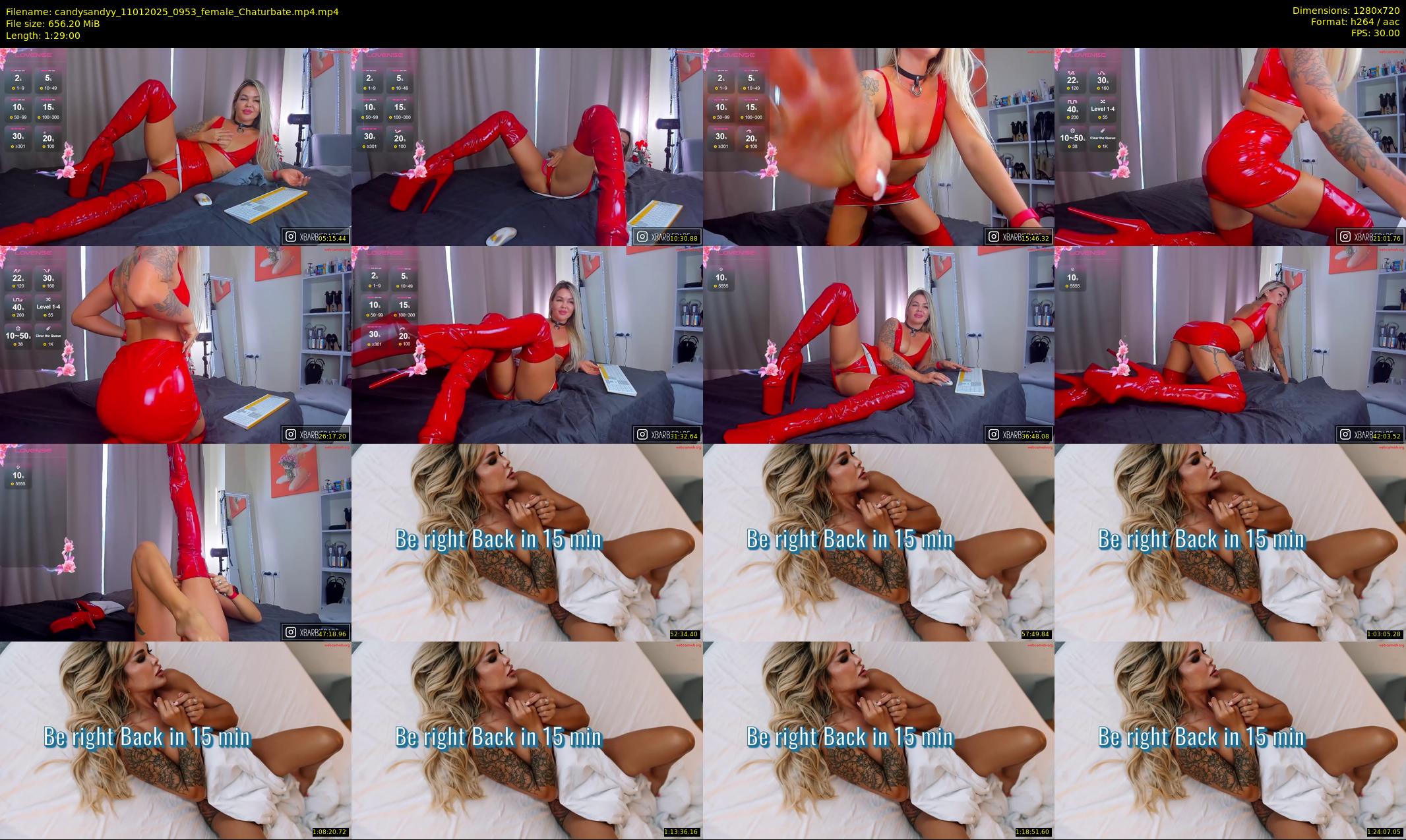 candysandyy — 89 minute Chaturbate female cam show recording, 720p, Jan 11, 2025