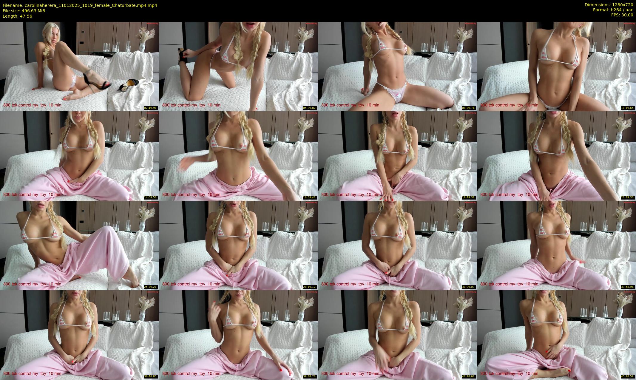 carolinaherera — 48 minute Chaturbate female cam show recording, 720p, Jan 11, 2025