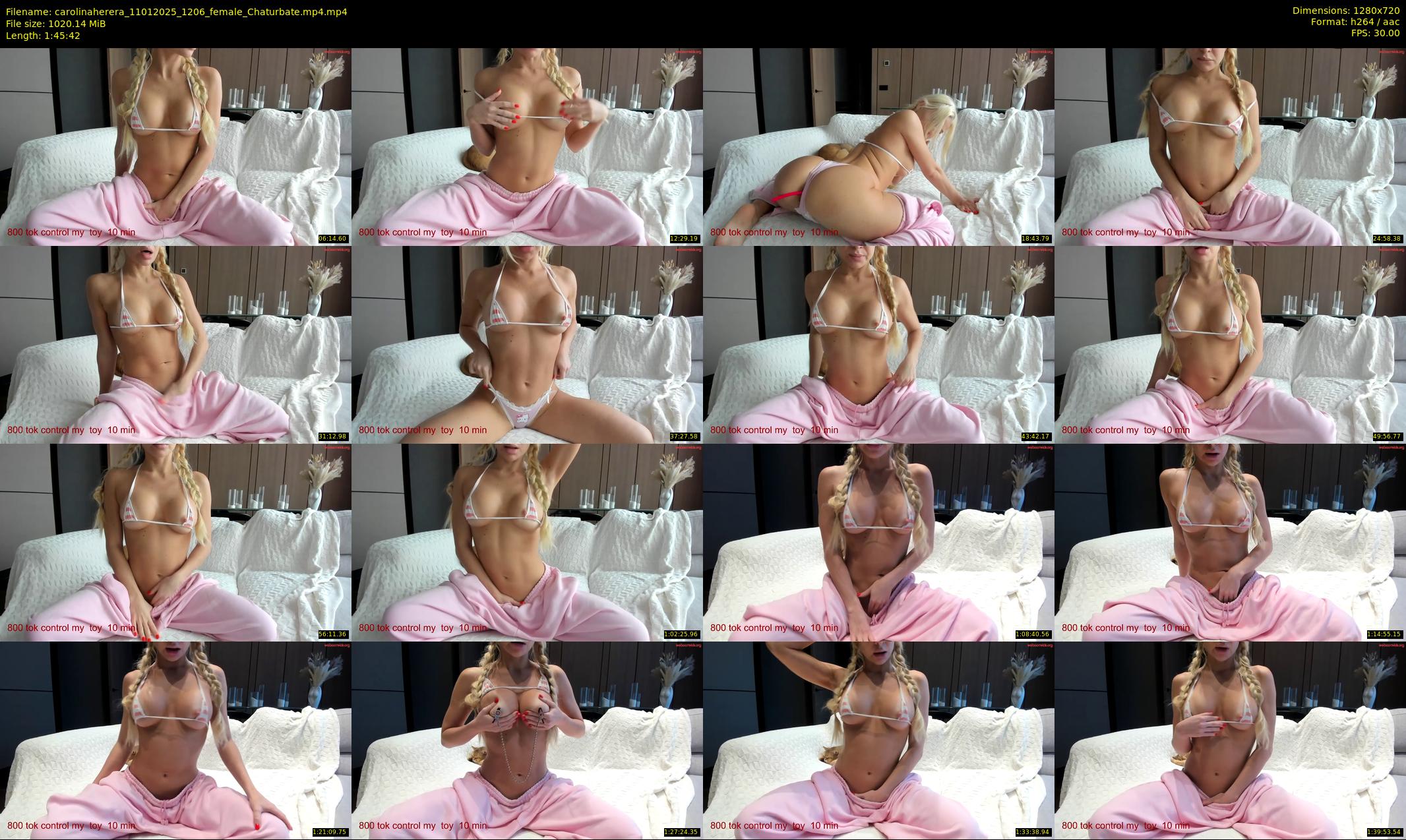 carolinaherera — 106 minute Chaturbate female cam show recording, 720p, Jan 11, 2025