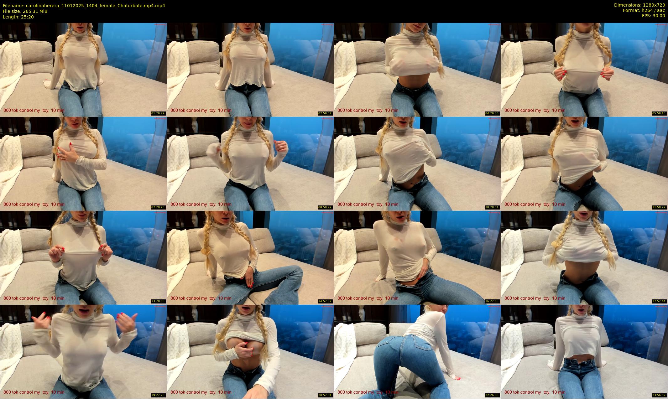 carolinaherera — 26 minute Chaturbate female cam show recording, 720p, Jan 11, 2025