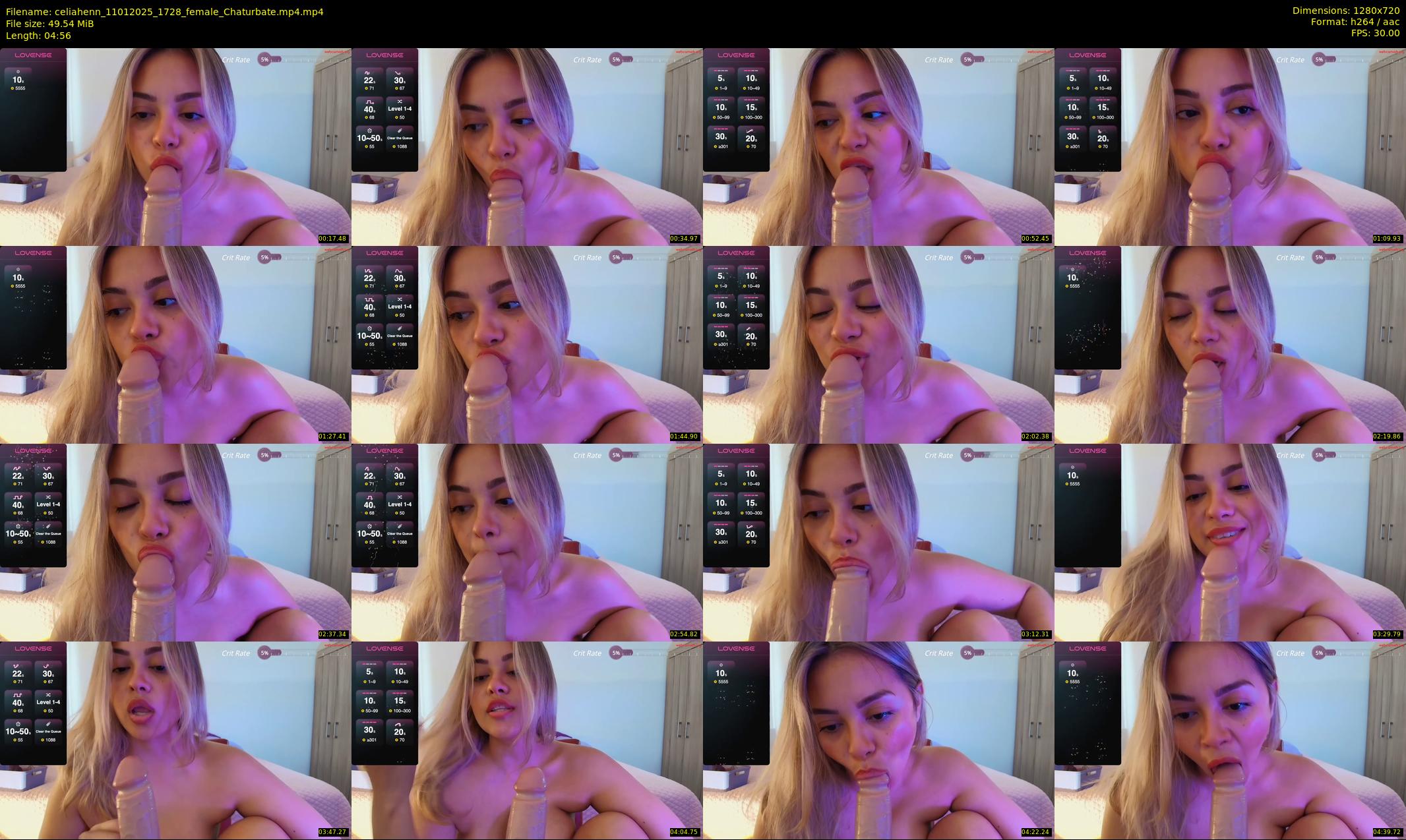 celiahenn — 5 minute Chaturbate female cam show recording, 720p, Jan 11, 2025