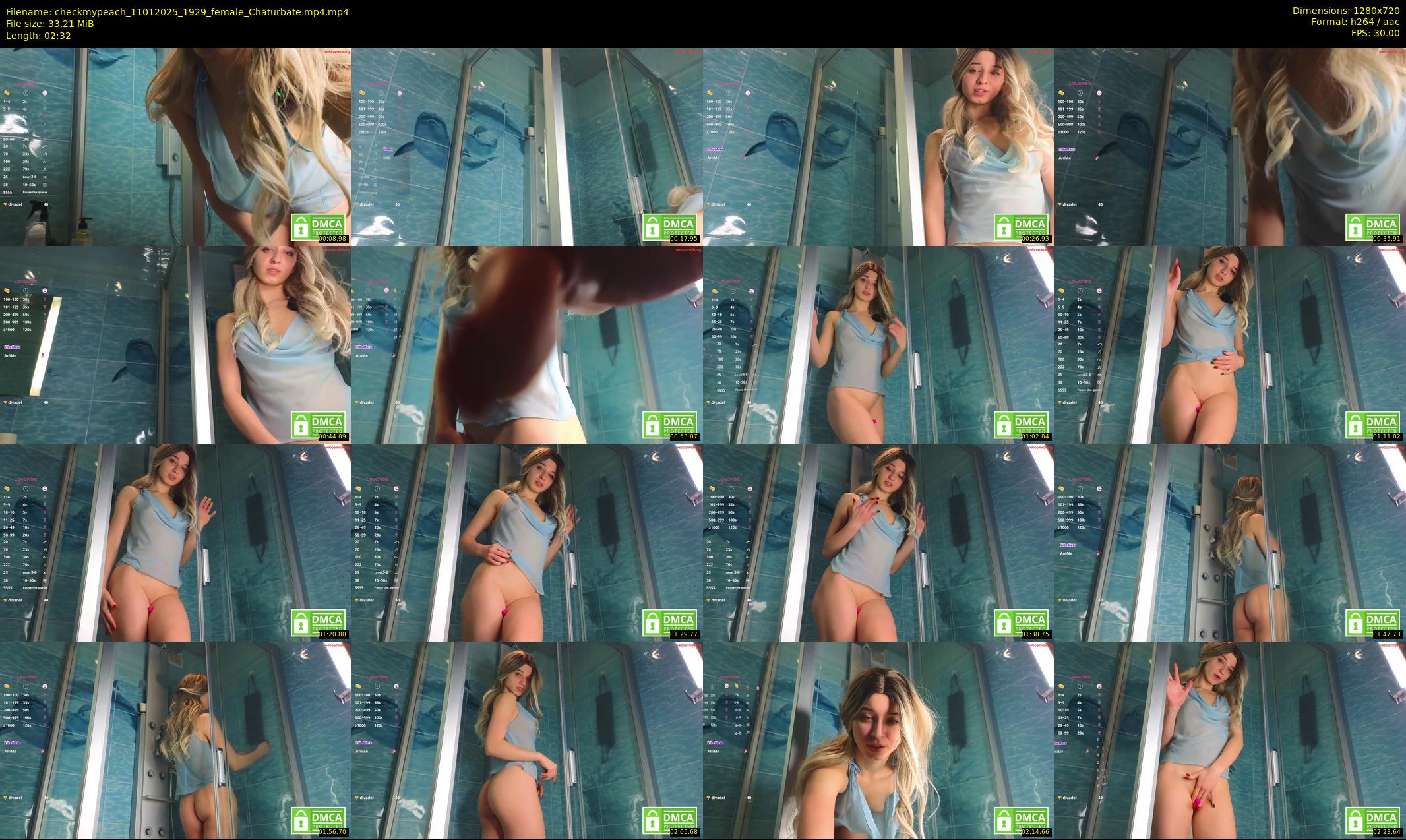 checkmypeach — 3 minute Chaturbate female cam show recording, 720p, Jan 11, 2025