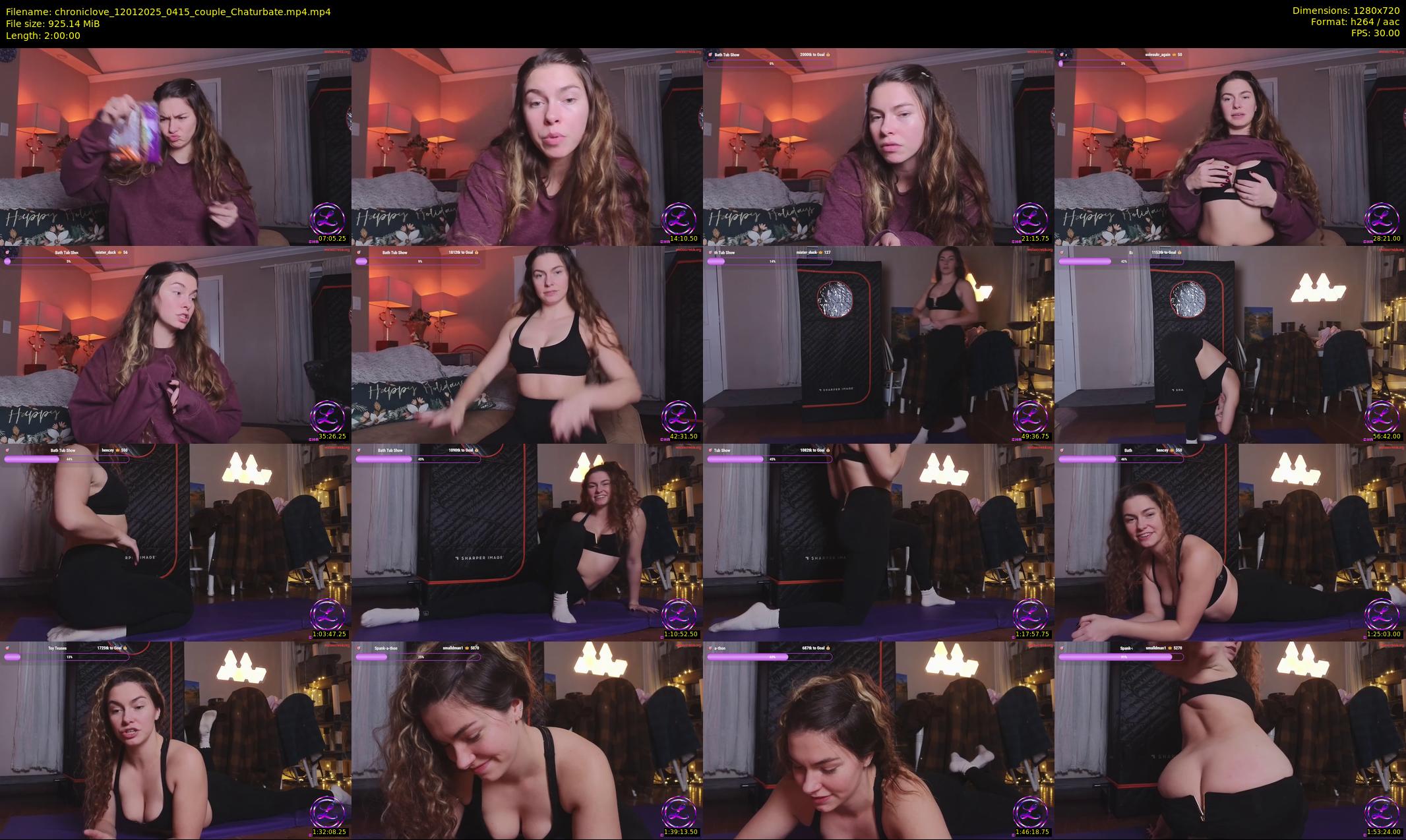 chroniclove — 120 minute Chaturbate female cam show recording, 720p, Jan 12, 2025