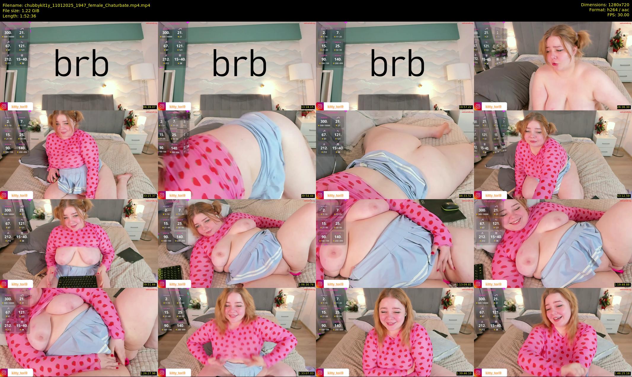 chubbykit1y — 113 minute Chaturbate female cam show recording, 720p, Jan 11, 2025