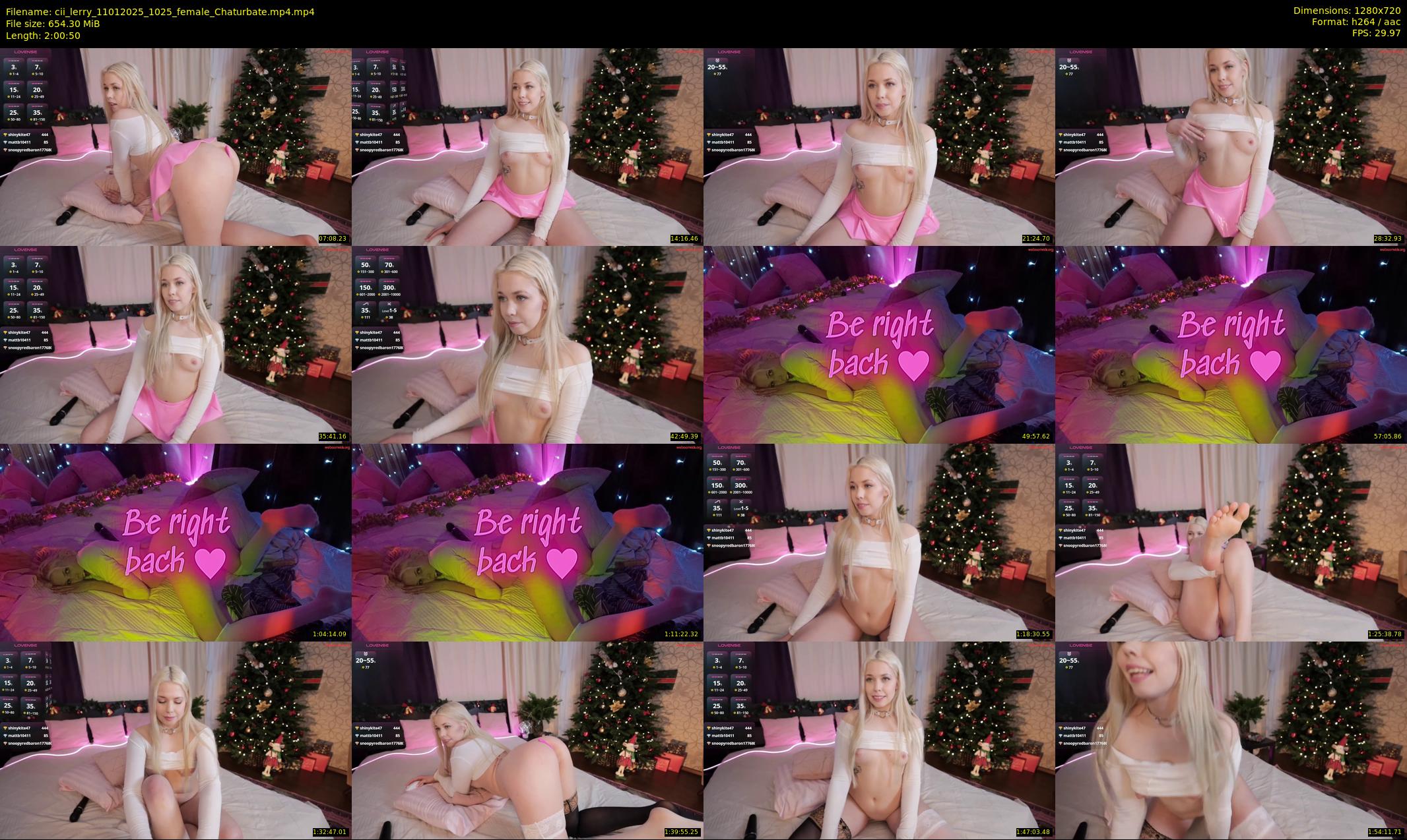 cii_lerry — 121 minute Chaturbate female cam show recording, 720p, Jan 11, 2025