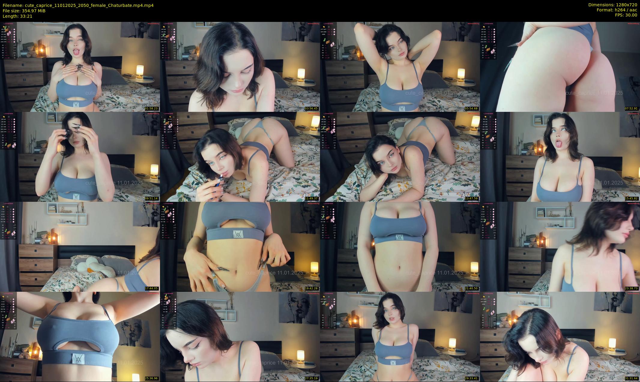cute_caprice — 34 minute Chaturbate female cam show recording, 720p, Jan 11, 2025
