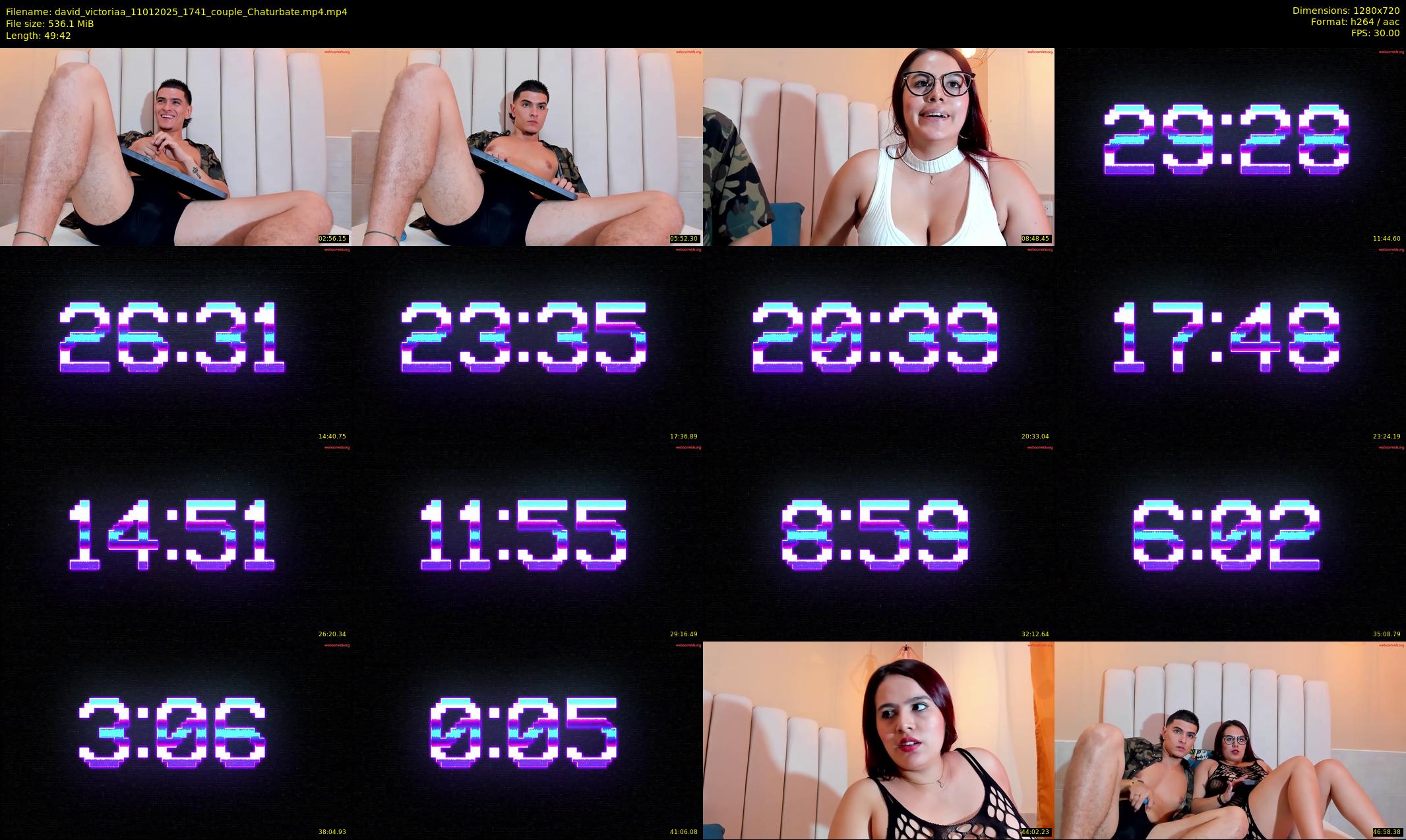 david_victoriaa — 50 minute Chaturbate couple cam show recording, 720p, Jan 11, 2025