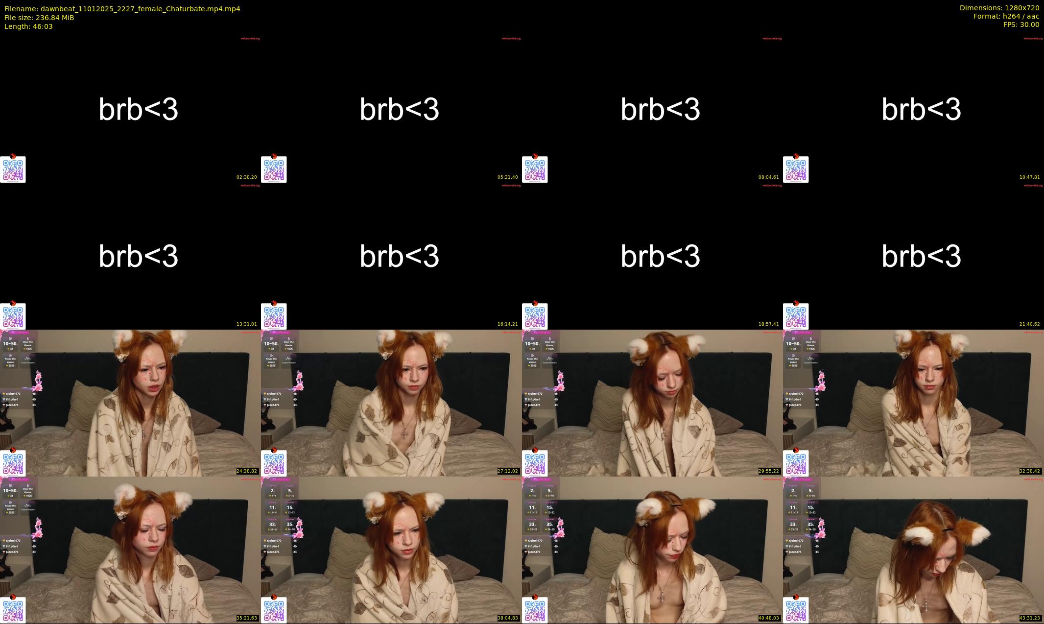 dawnbeat — 47 minute Chaturbate female cam show recording, 720p, Jan 11, 2025
