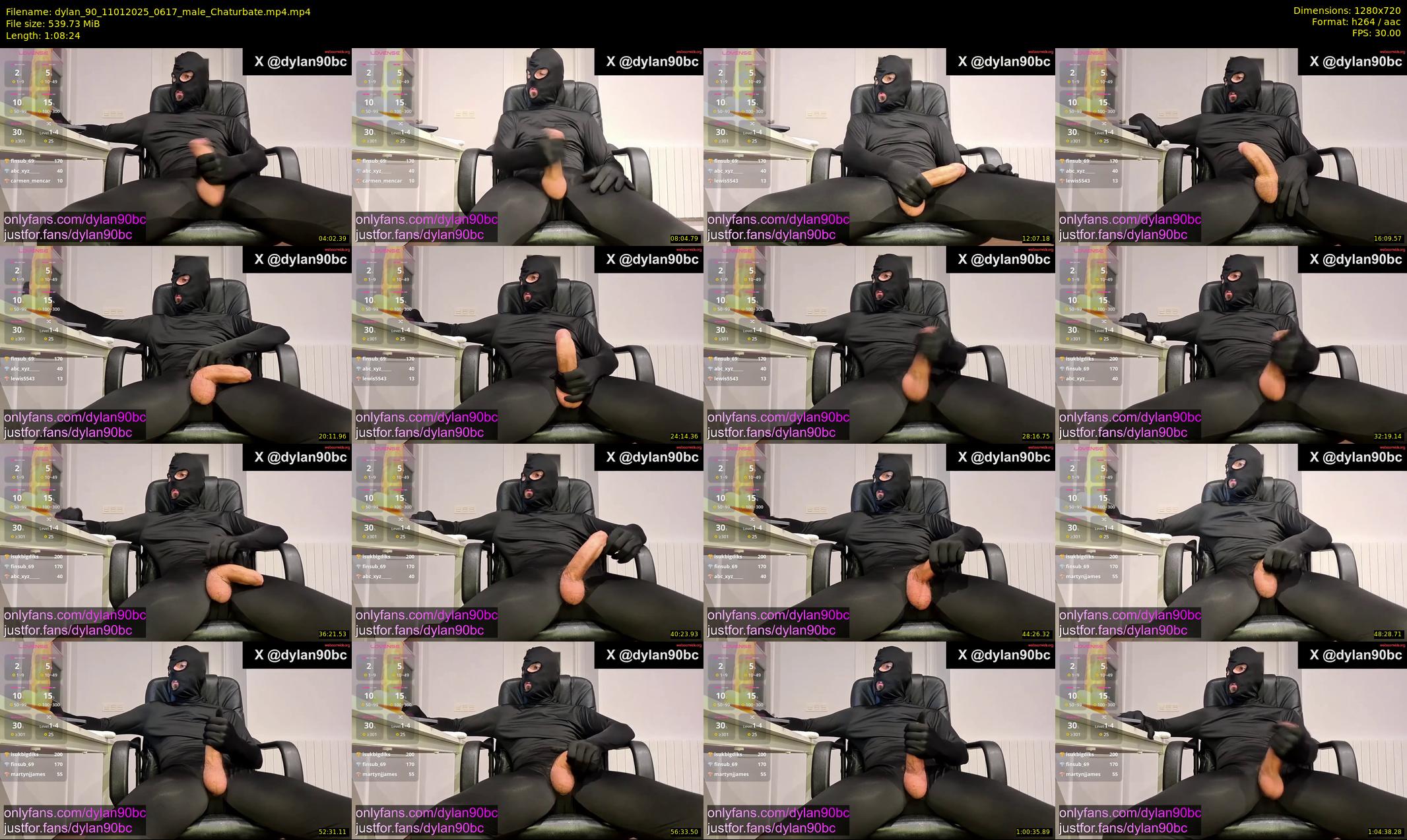 dylan_90 — 69 minute Chaturbate male cam show recording, 720p, Jan 11, 2025