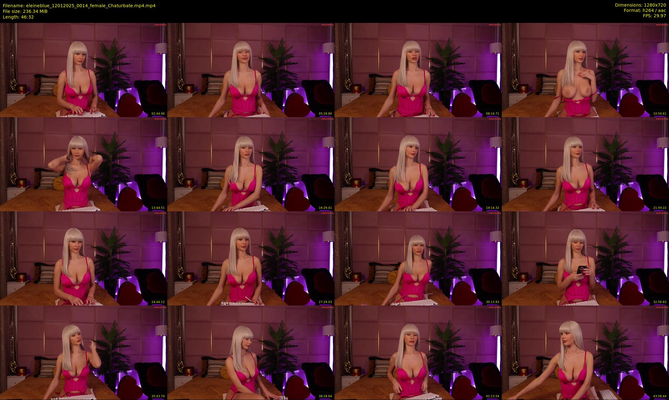 eleineblue — 47 minute Chaturbate female cam show recording, 720p, Jan 12, 2025
