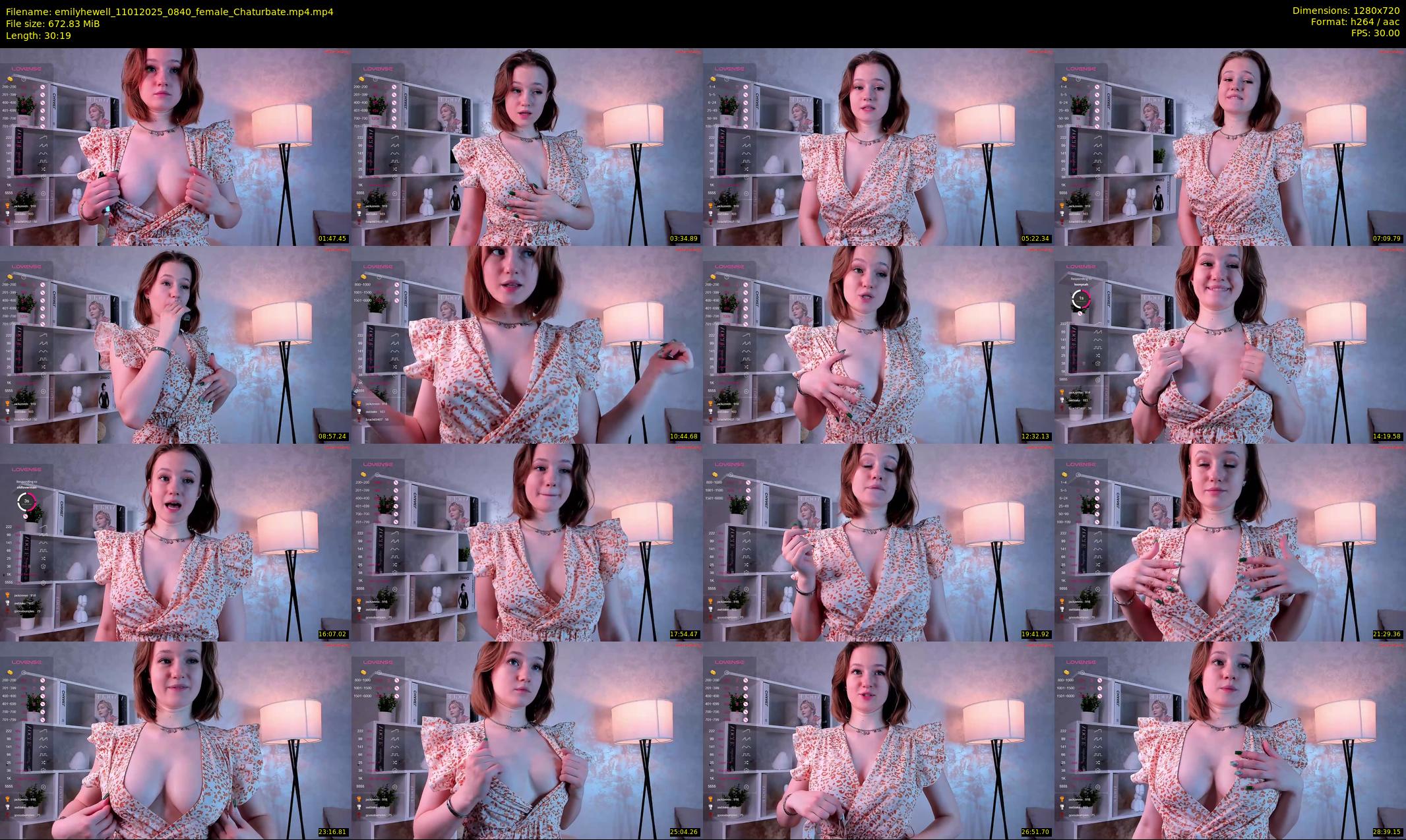 emilyhewell — 31 minute Chaturbate female cam show recording, 720p, Jan 11, 2025