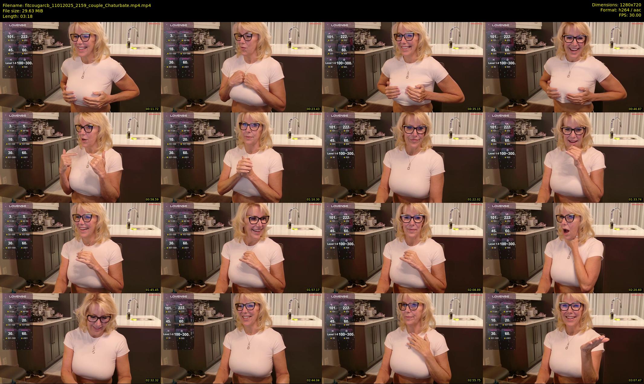 fitcougarcb — 4 minute Chaturbate female cam show recording, 720p, Jan 11, 2025