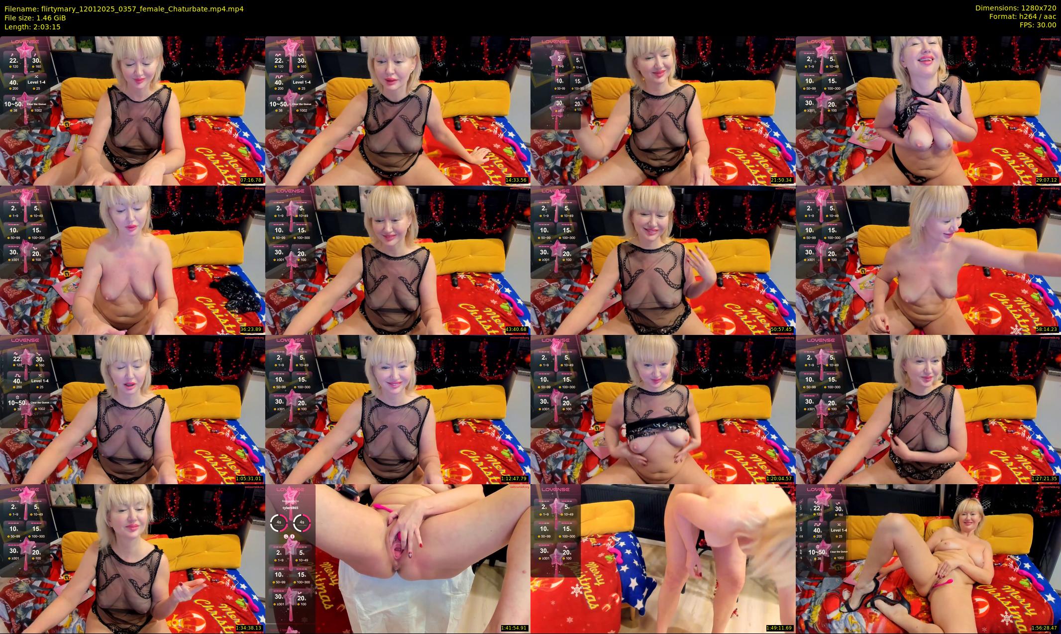 flirtymary — 124 minute Chaturbate female cam show recording, 720p, Jan 12, 2025