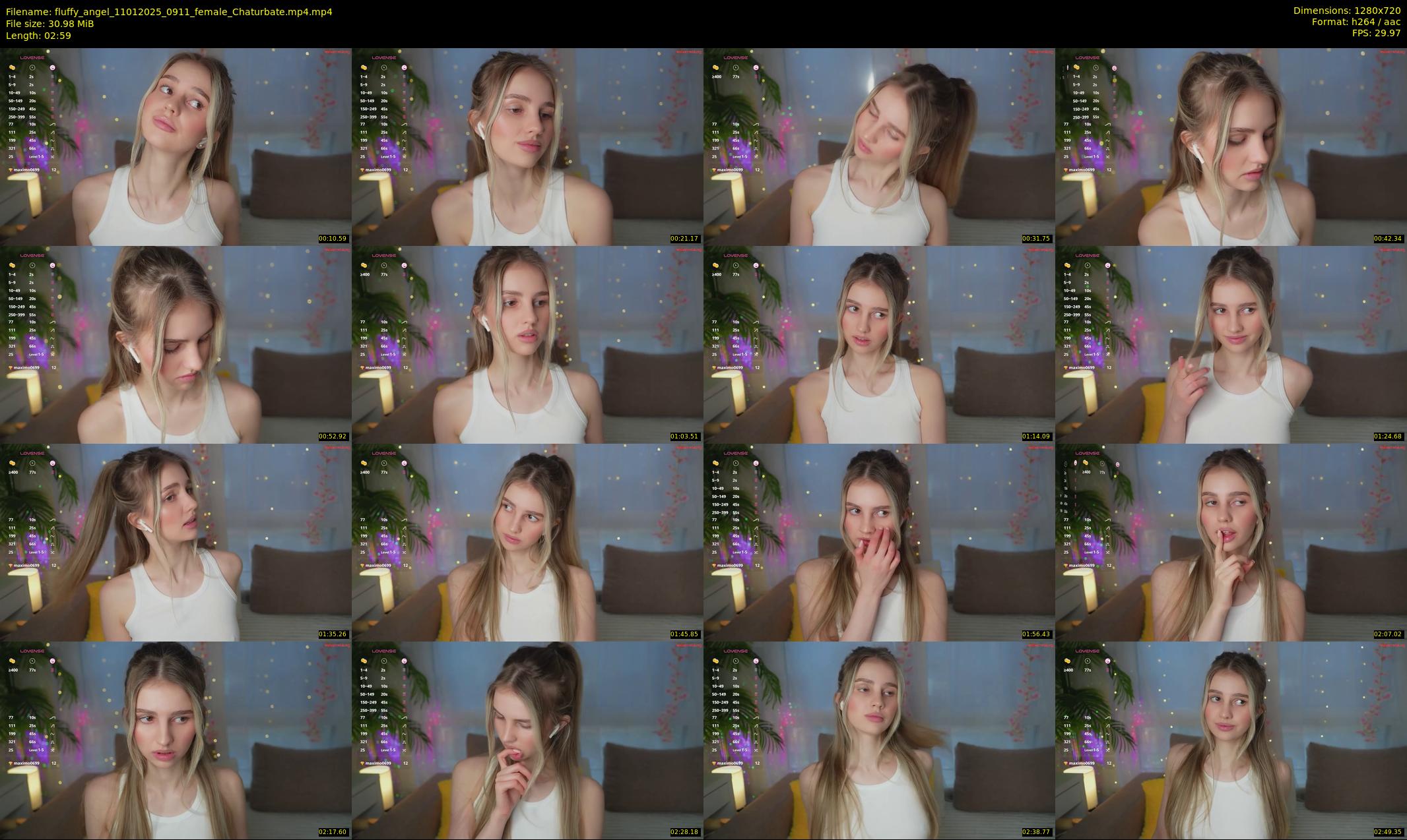 fluffy_angel — 3 minute Chaturbate female cam show recording, 720p, Jan 11, 2025