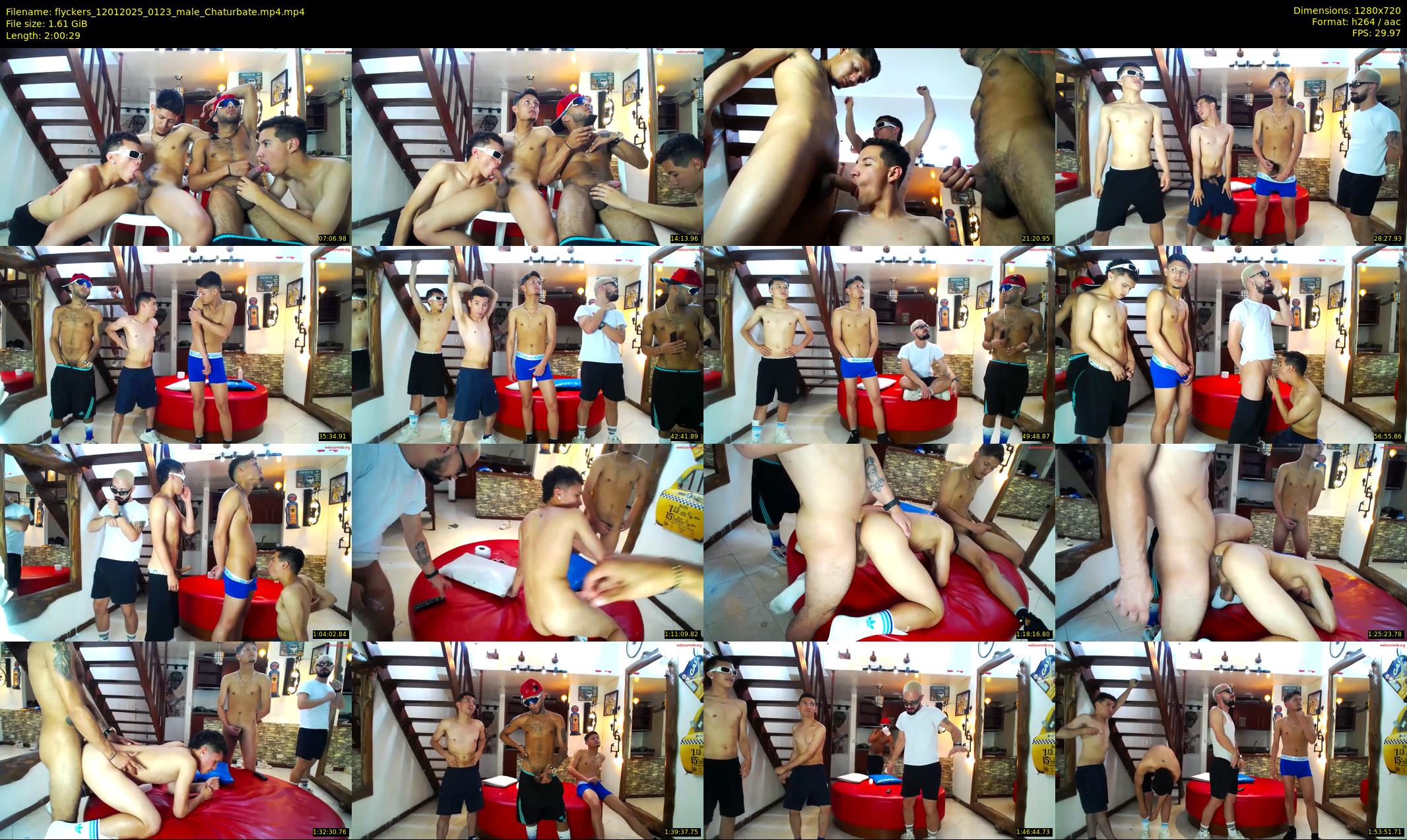 flyckers — 121 minute Chaturbate male cam show recording, 720p, Jan 12, 2025
