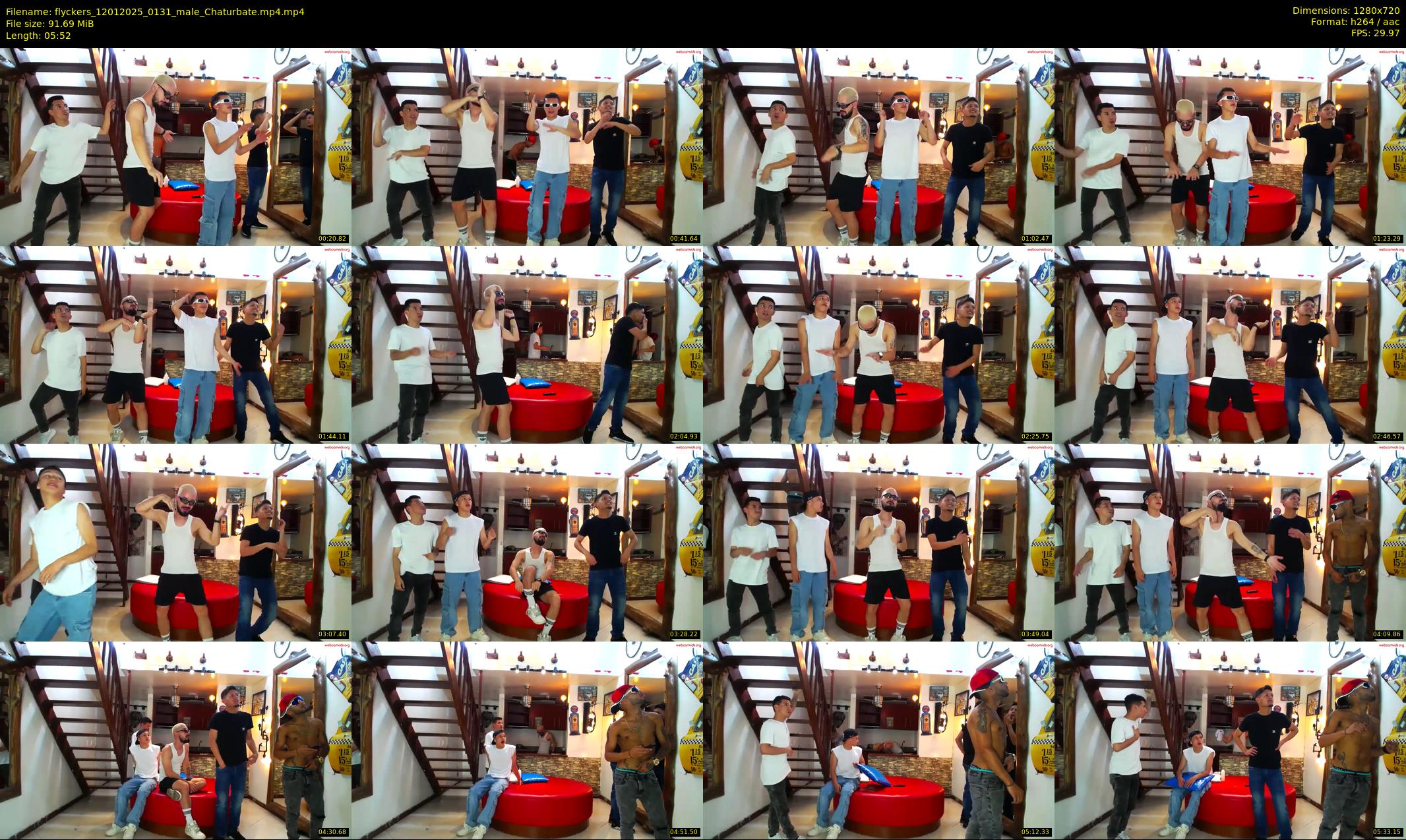 flyckers — 6 minute Chaturbate male cam show recording, 720p, Jan 12, 2025