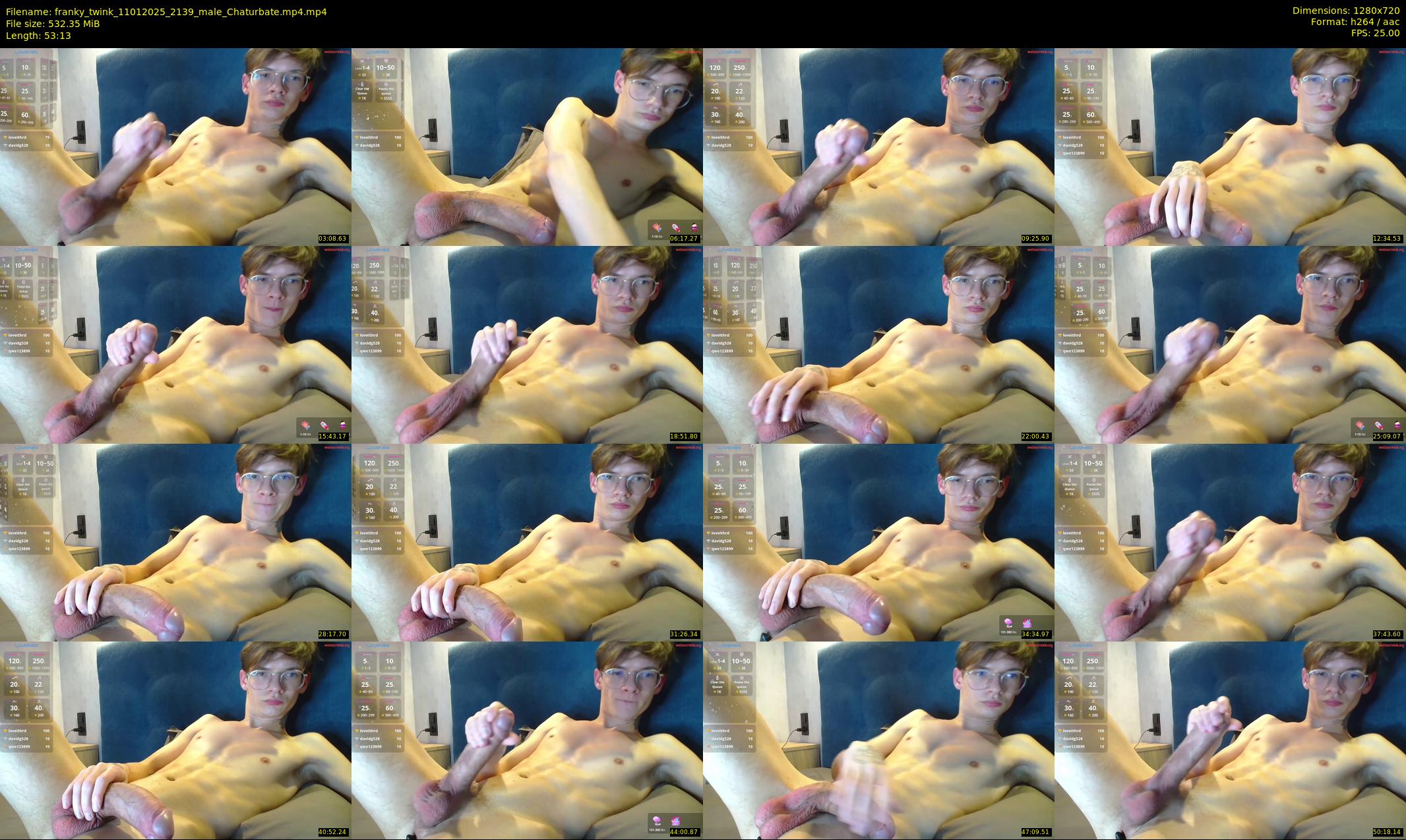 franky_twink — 54 minute Chaturbate male cam show recording, 720p, Jan 11, 2025
