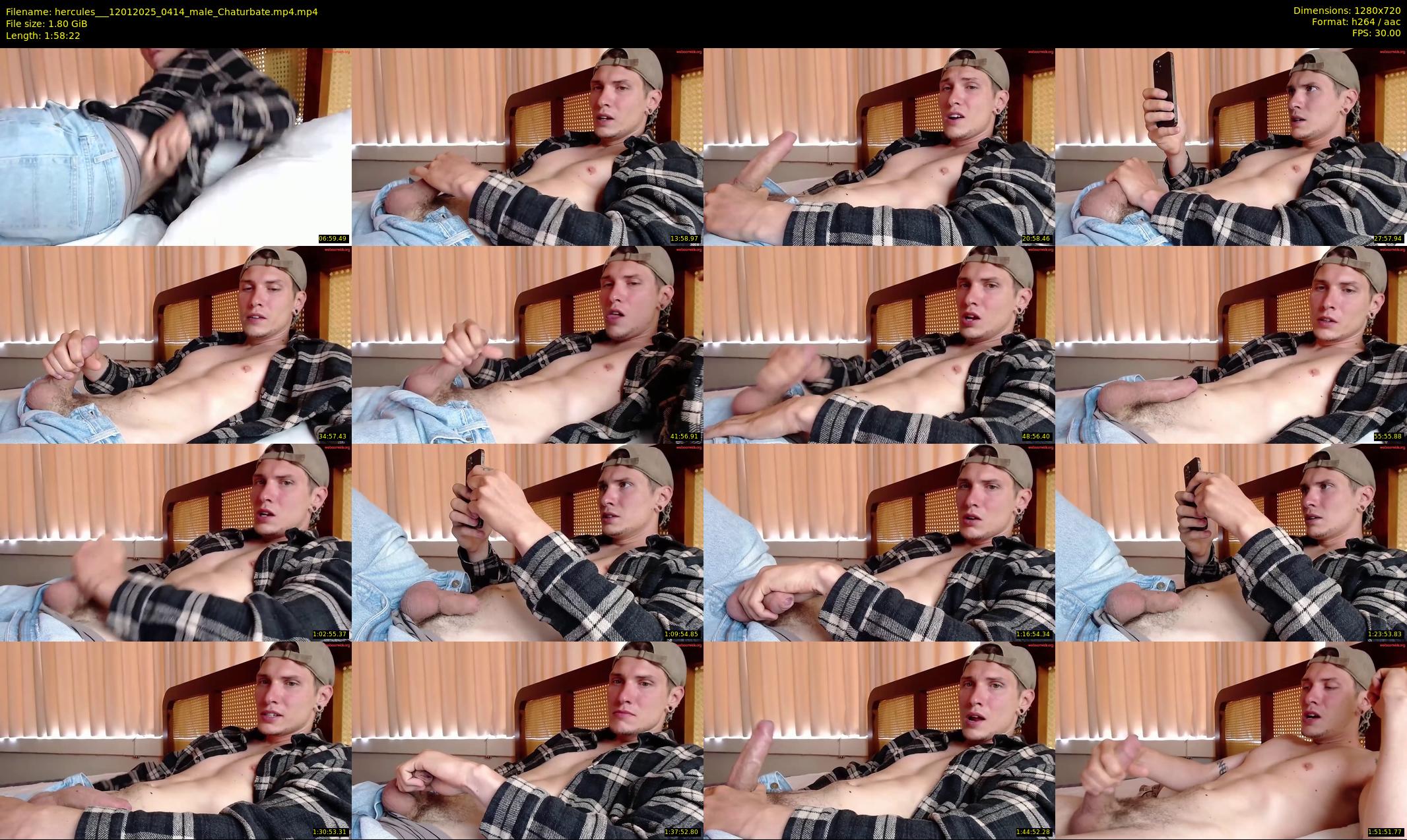 hercules__ — 119 minute Chaturbate male cam show recording, 720p, Jan 12, 2025