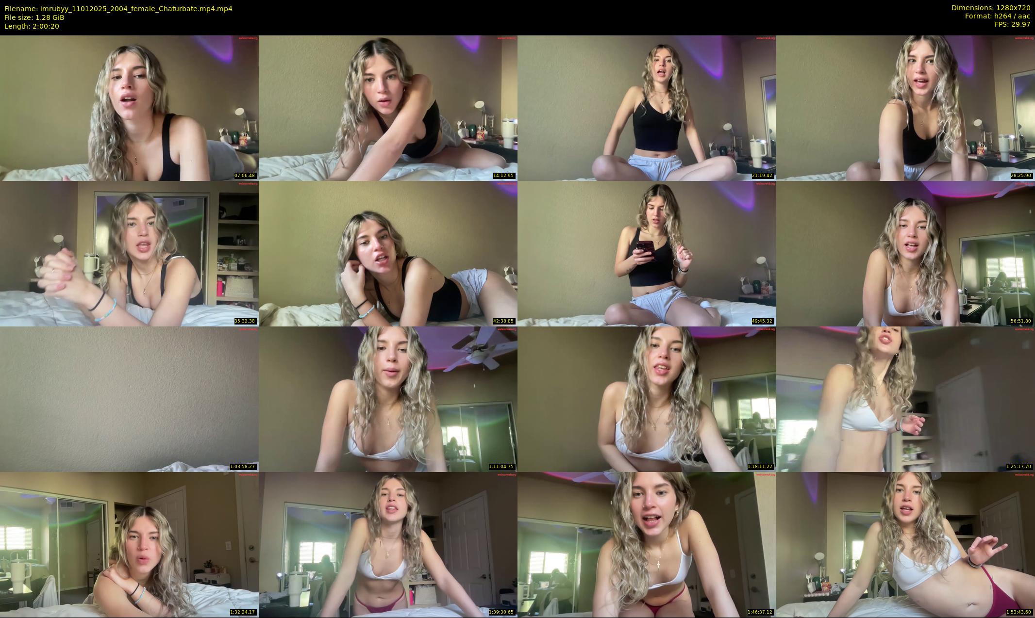 imrubyy — 121 minute Chaturbate female cam show recording, 720p, Jan 11, 2025