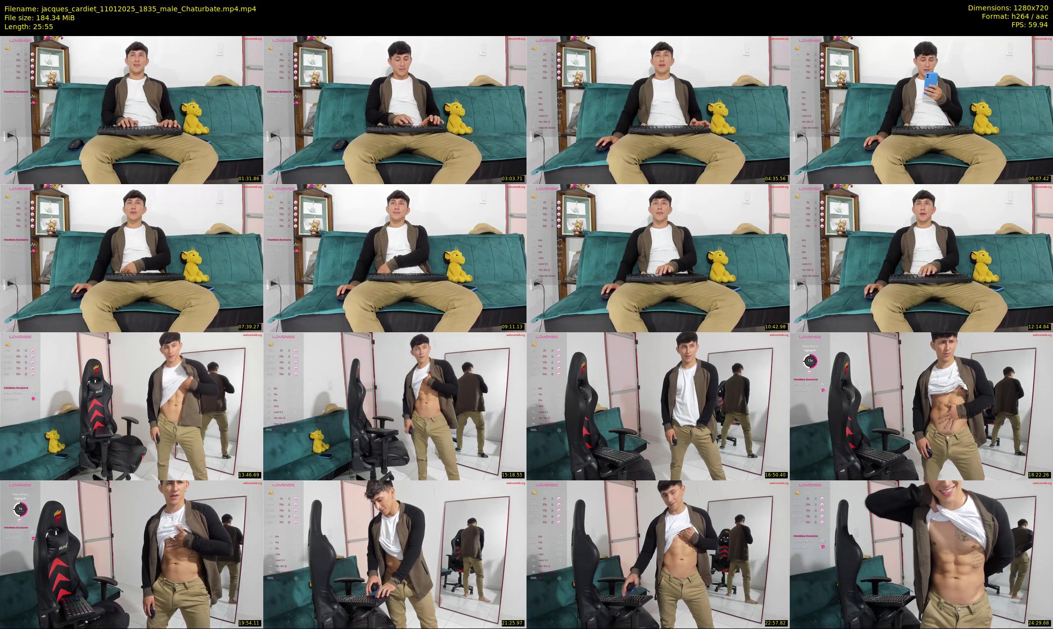 jacques_cardiet — 26 minute Chaturbate male cam show recording, 720p, Jan 11, 2025