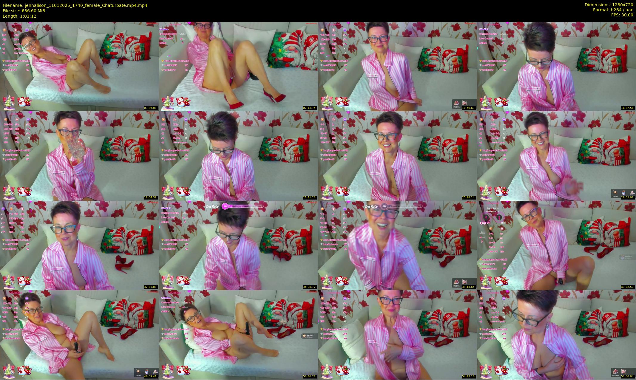 jennalison — 62 minute Chaturbate female cam show recording, 720p, Jan 11, 2025