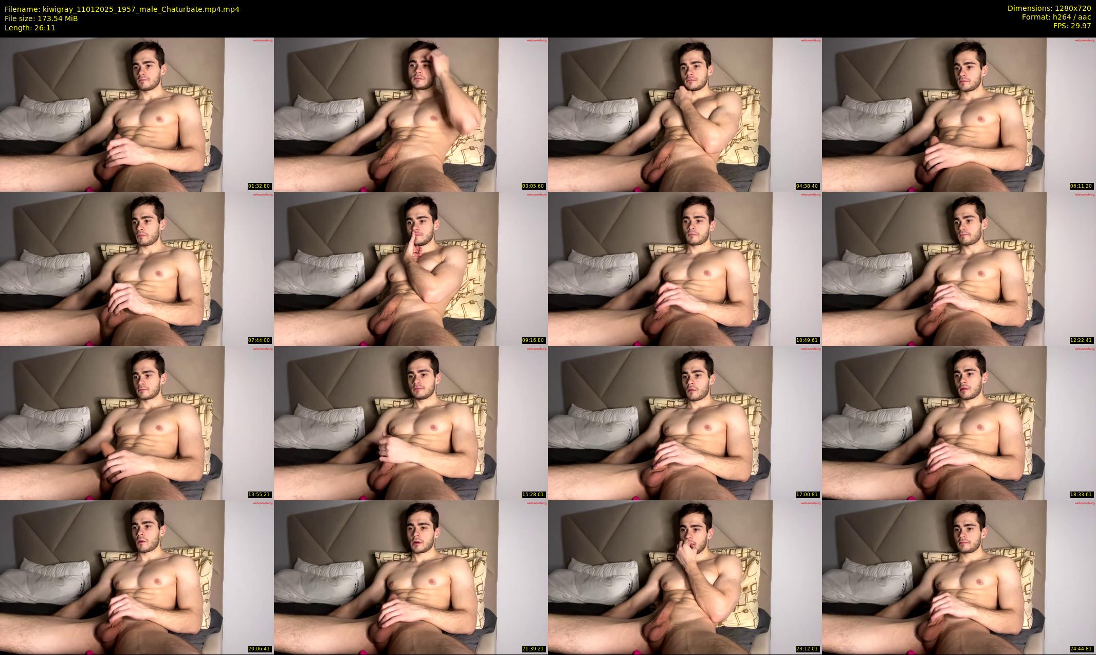 kiwigray — 27 minute Chaturbate male cam show recording, 720p, Jan 11, 2025