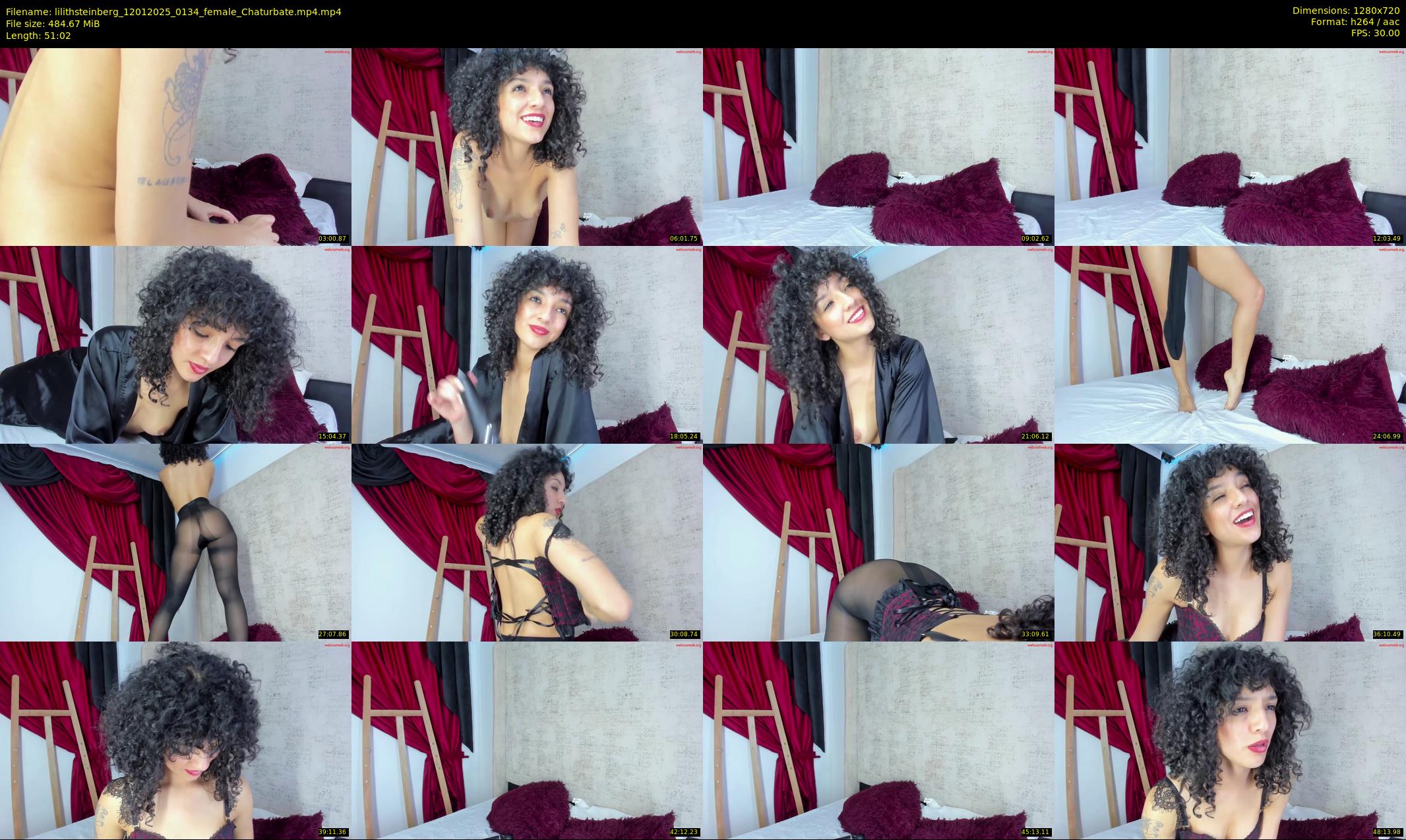 lilithsteinberg — 52 minute Chaturbate female cam show recording, 720p, Jan 12, 2025