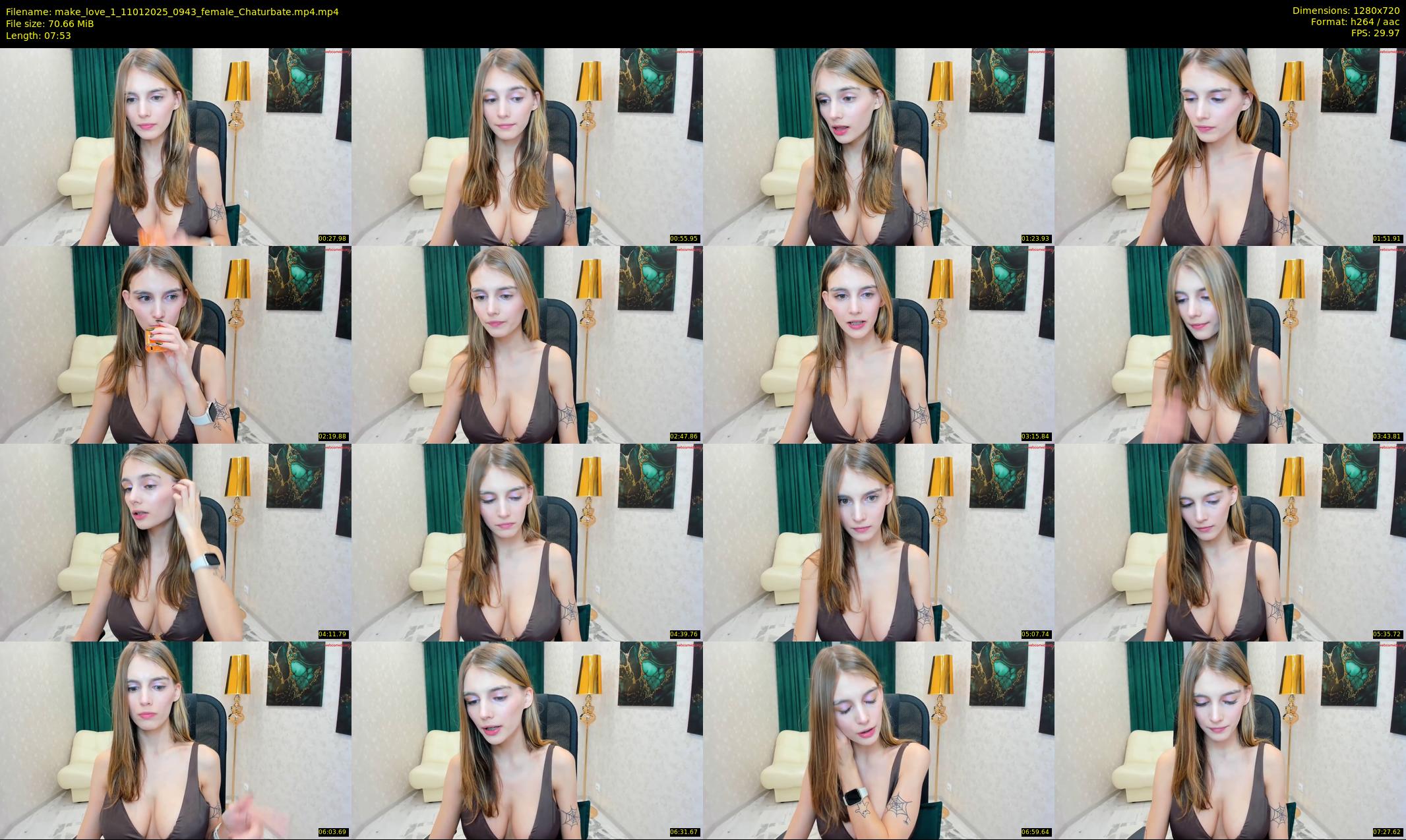 make_love_1 — 8 minute Chaturbate female cam show recording, 720p, Jan 11, 2025