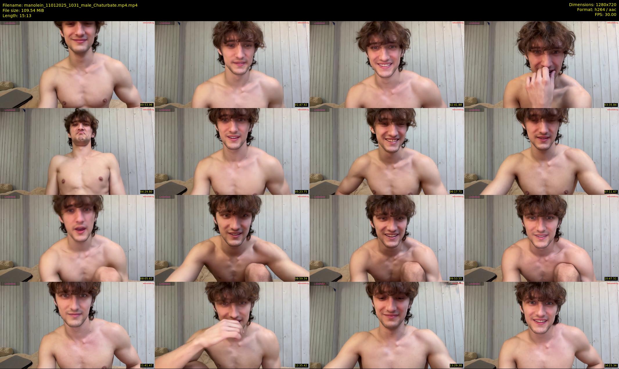 manolein — 16 minute Chaturbate male cam show recording, 720p, Jan 11, 2025