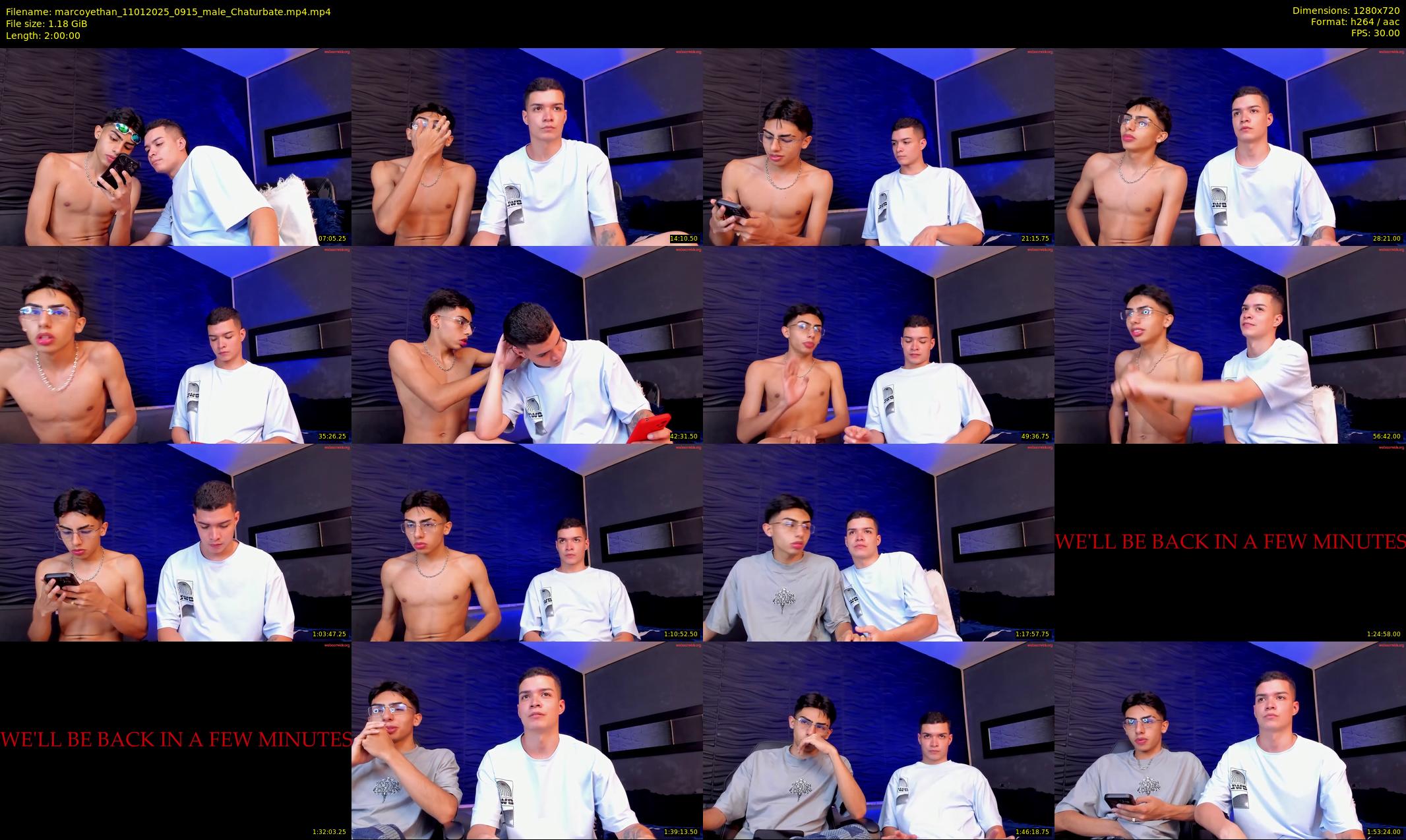 marcoyethan — 120 minute Chaturbate male cam show recording, 720p, Jan 11, 2025