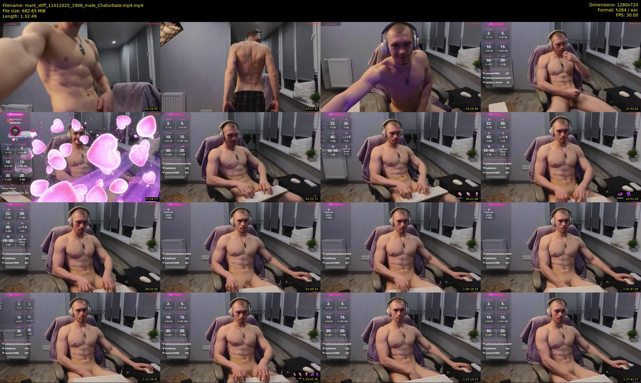 mark_stiff — 93 minute Chaturbate male cam show recording, 720p, Jan 11, 2025