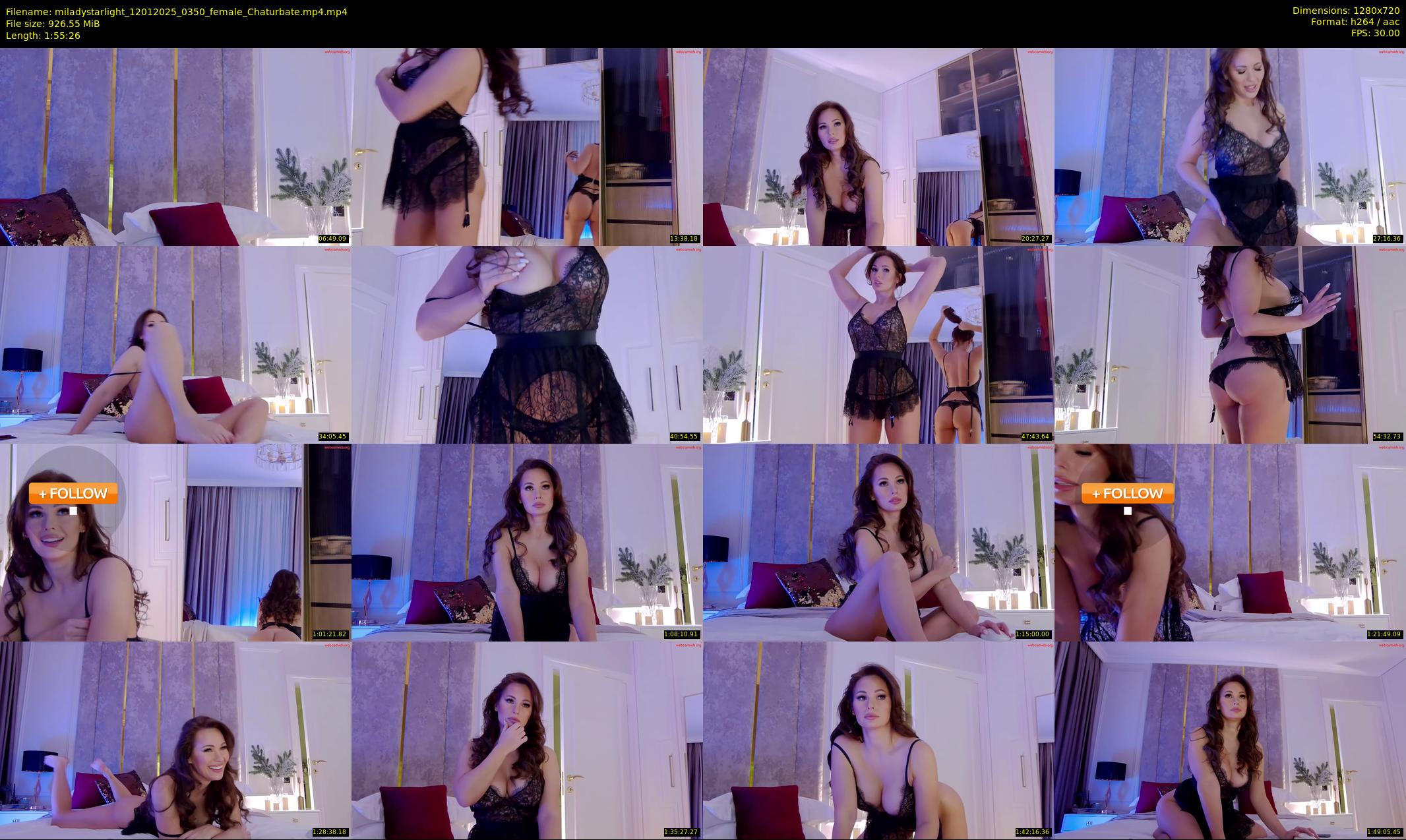 miladystarlight — 116 minute Chaturbate female cam show recording, 720p, Jan 12, 2025