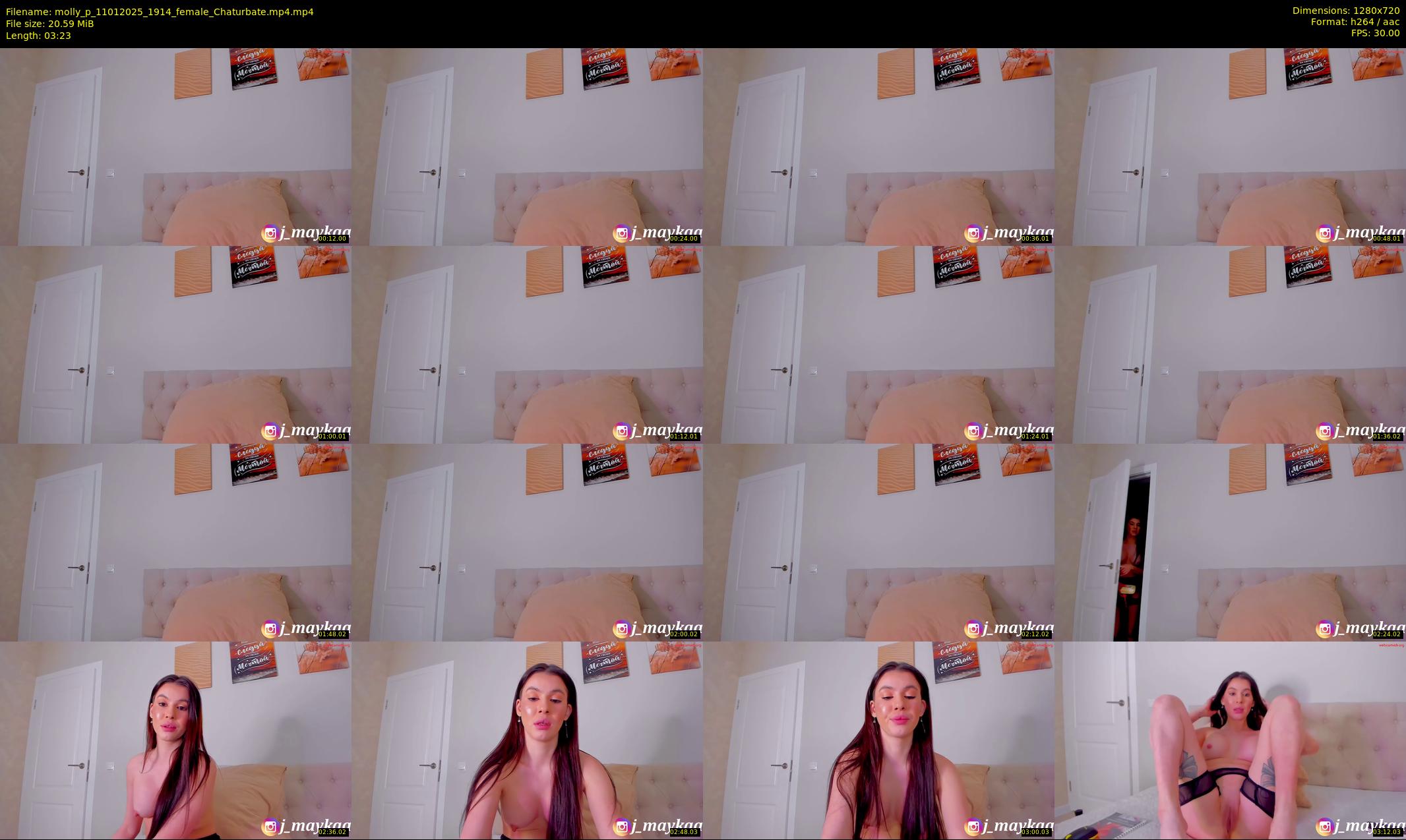 molly_p — 4 minute Chaturbate female cam show recording, 720p, Jan 11, 2025