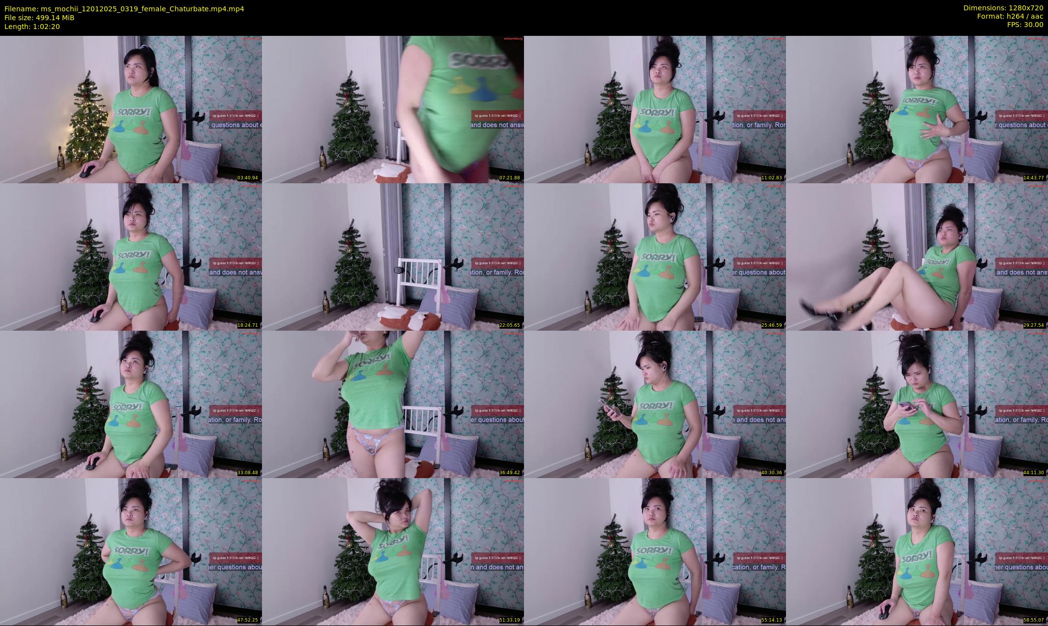 ms_mochii — 63 minute Chaturbate female cam show recording, 720p, Jan 12, 2025